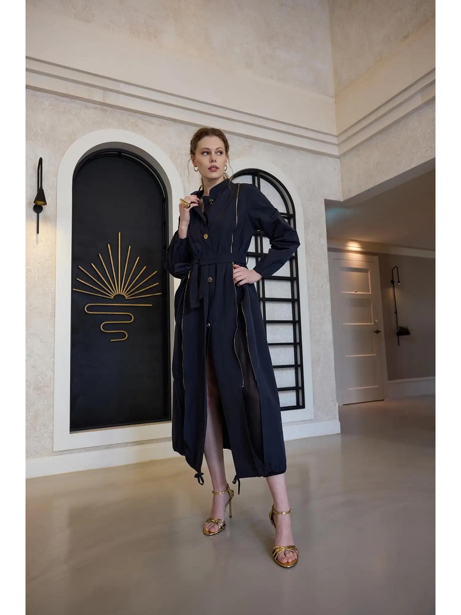 Misswhence Fermuar Detaylı Trenchkot 35503