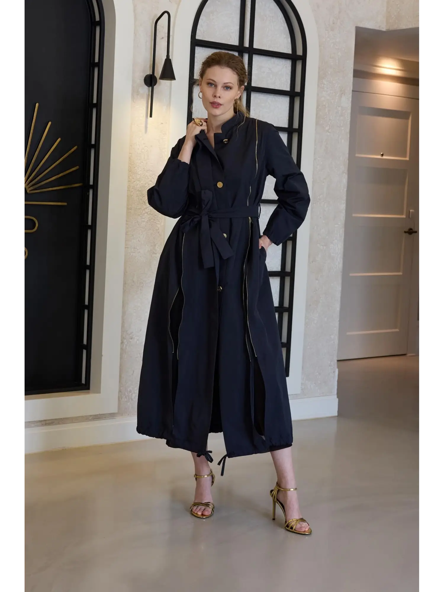 Misswhence Fermuar Detaylı Trenchkot 35503