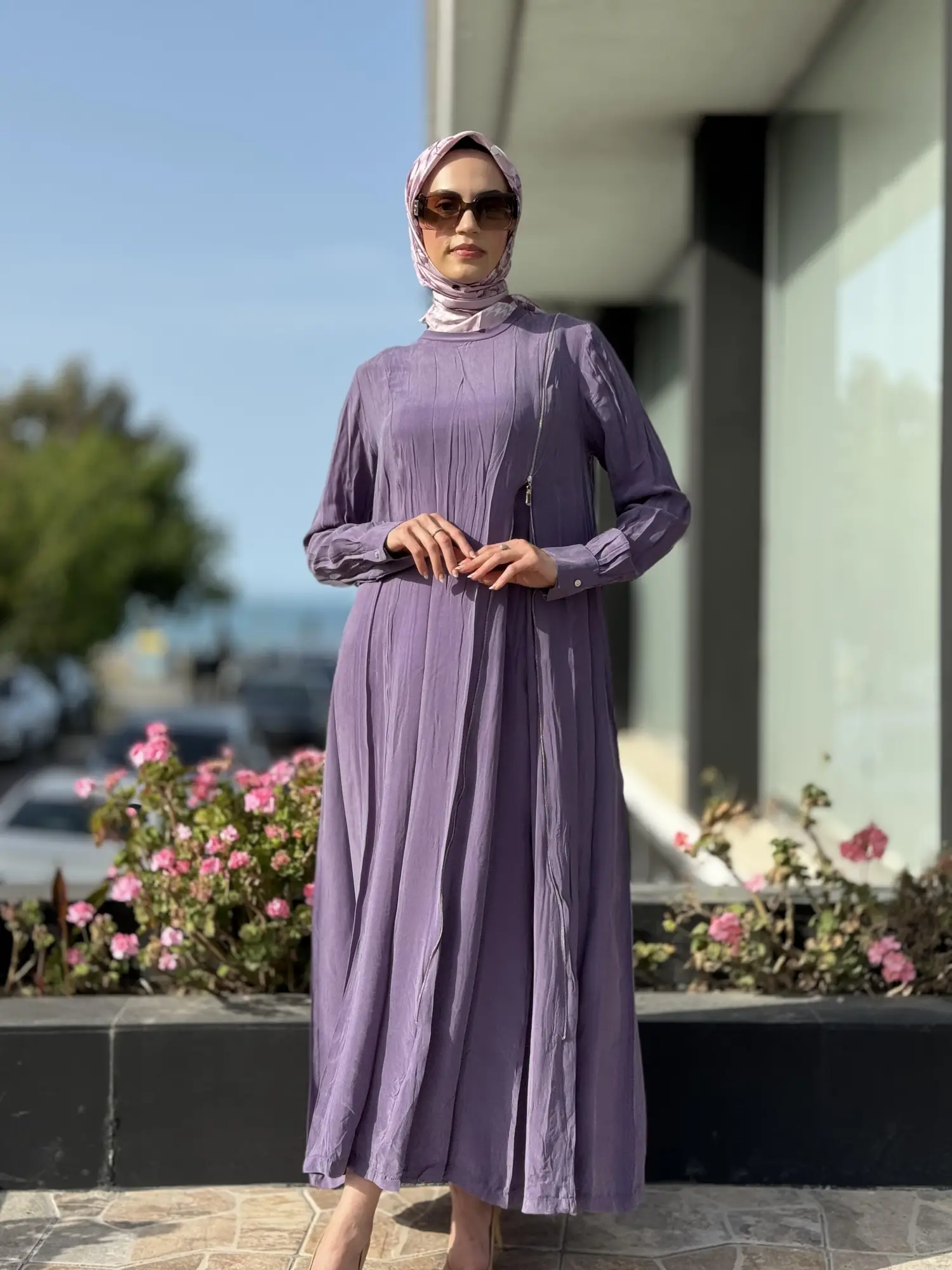 Misswhence Fermuarlı İpek Elbise 35800