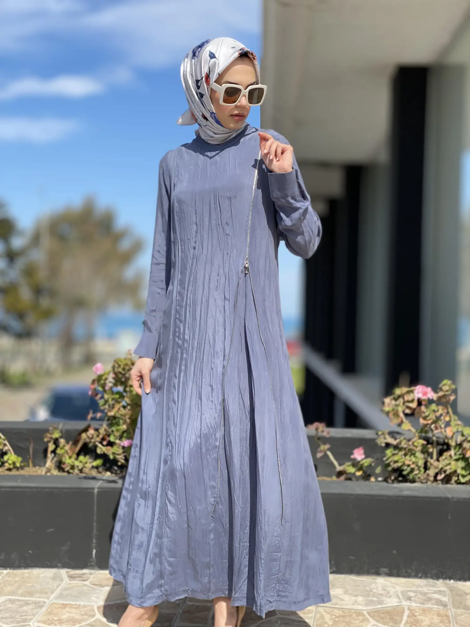 Misswhence Fermuarlı İpek Elbise 35800