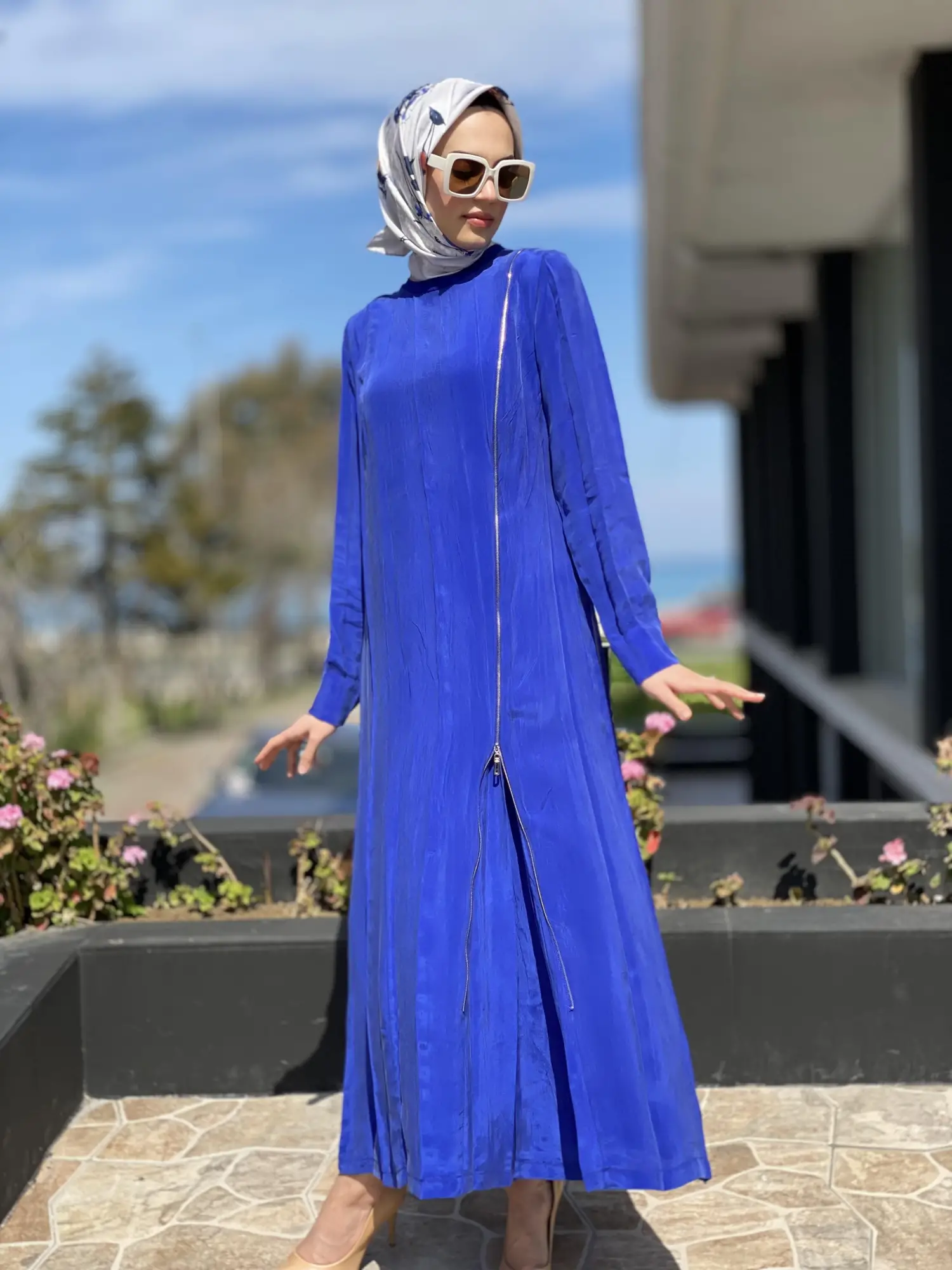 Misswhence Fermuarlı İpek Elbise 35800