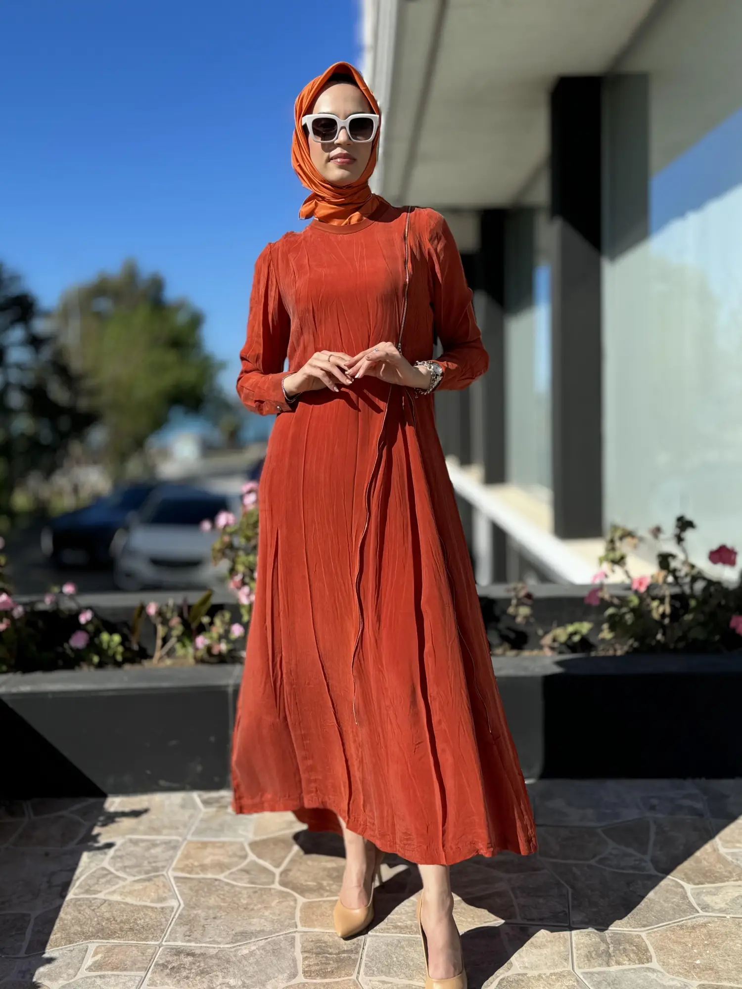 Misswhence Fermuarlı İpek Elbise 35800