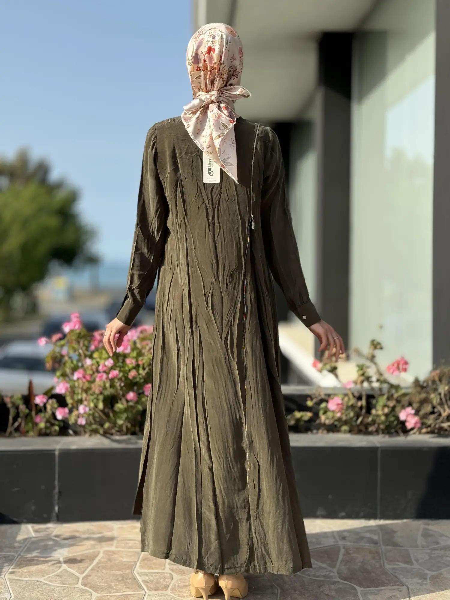 Misswhence Fermuarlı İpek Elbise 35800