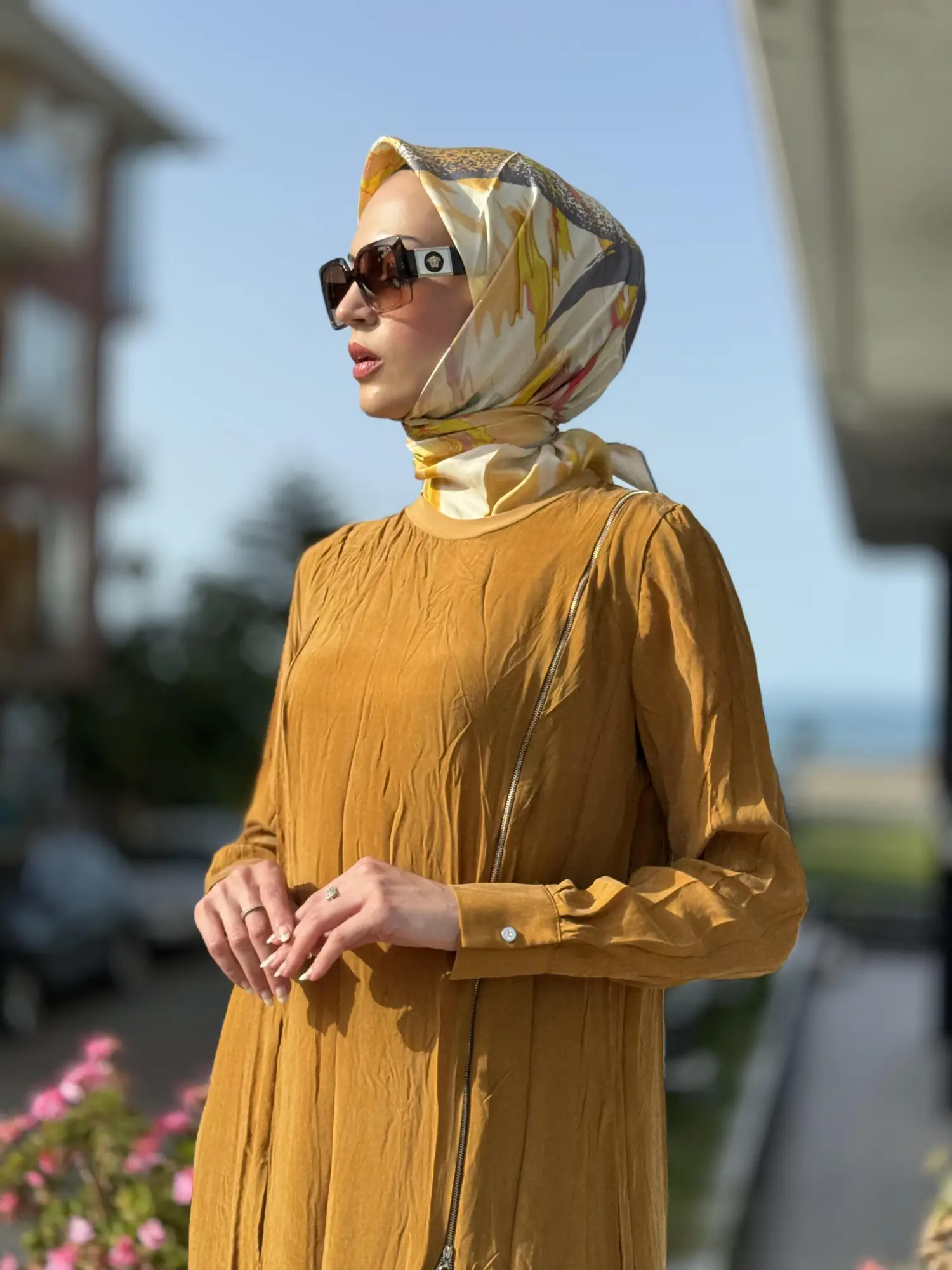 Misswhence Fermuarlı İpek Elbise 35800