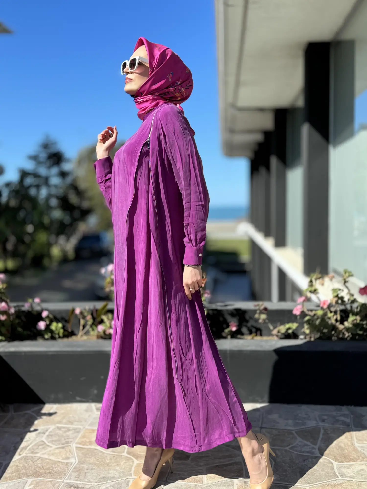 Misswhence Fermuarlı İpek Elbise 35800