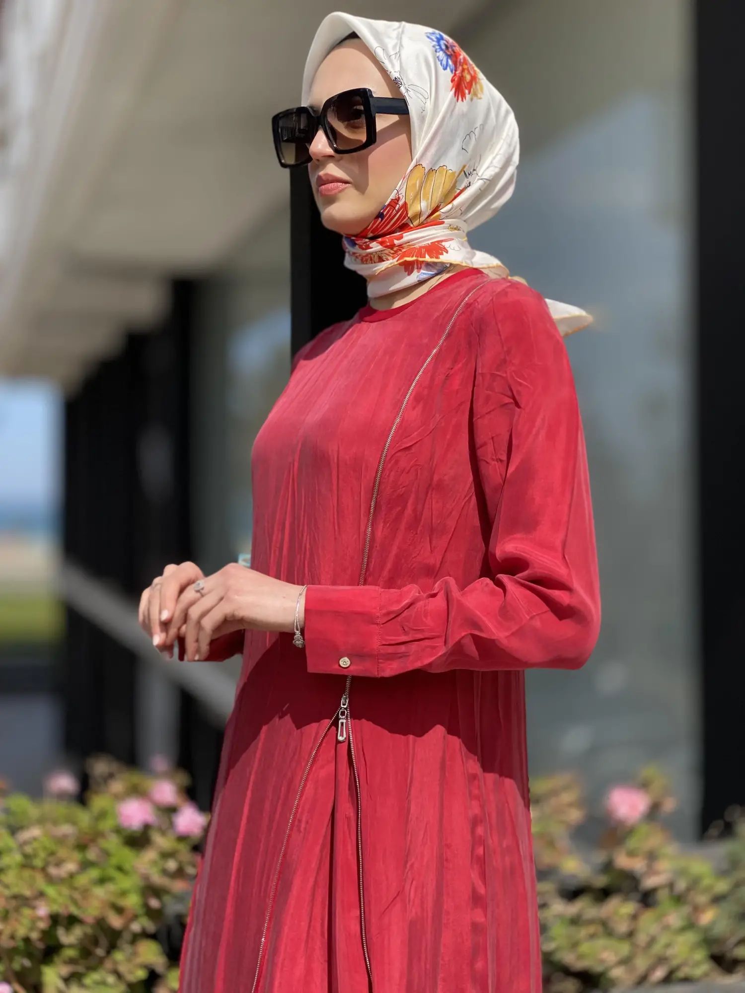 Misswhence Fermuarlı İpek Elbise 35800