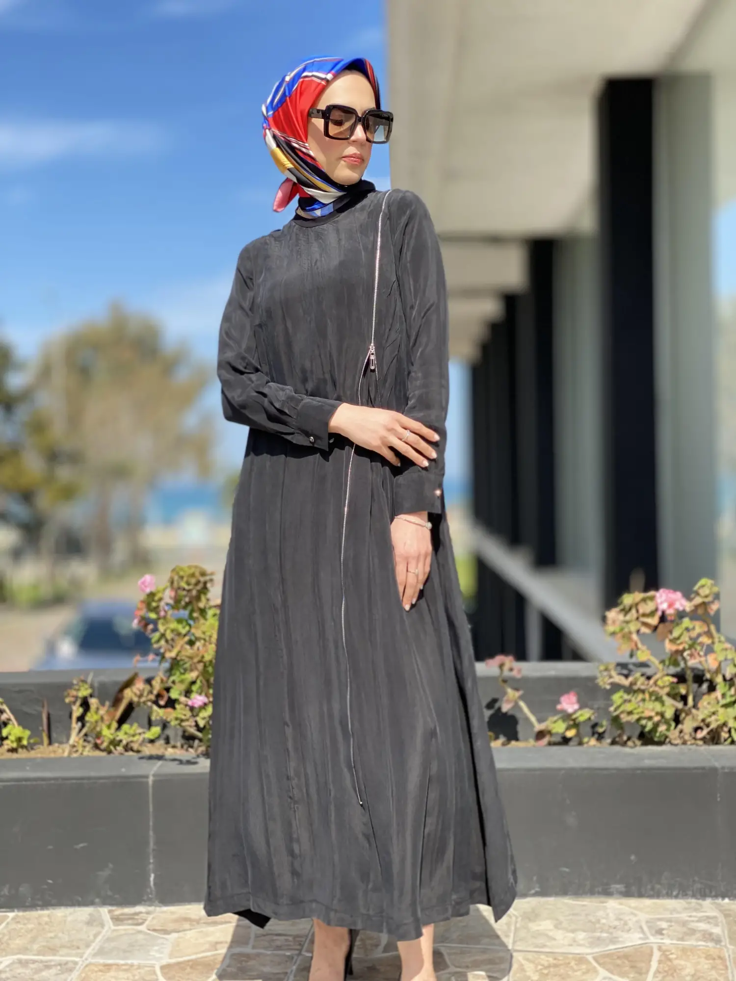 Misswhence Fermuarlı İpek Elbise 35800