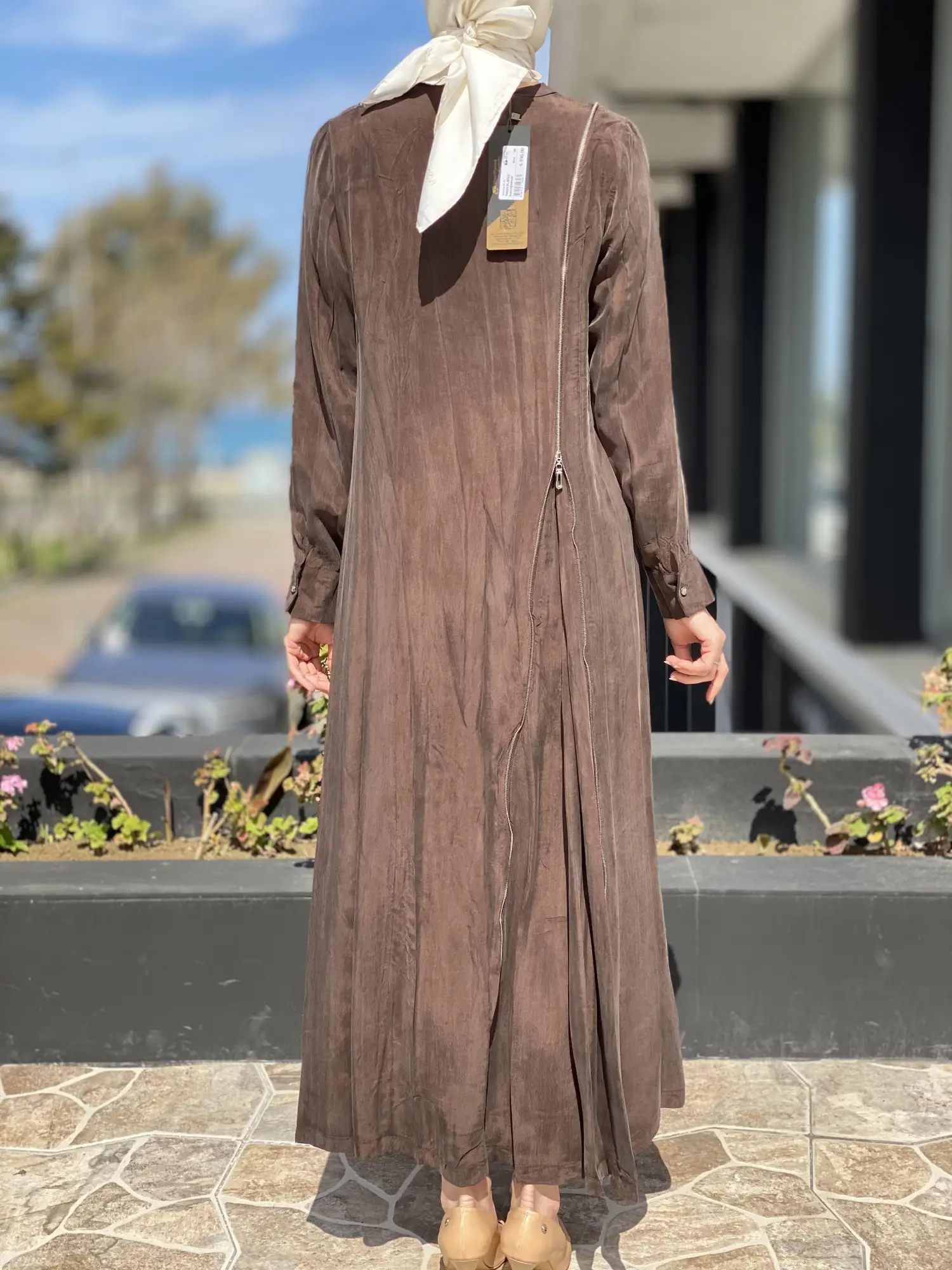 Misswhence Fermuarlı İpek Elbise 35800