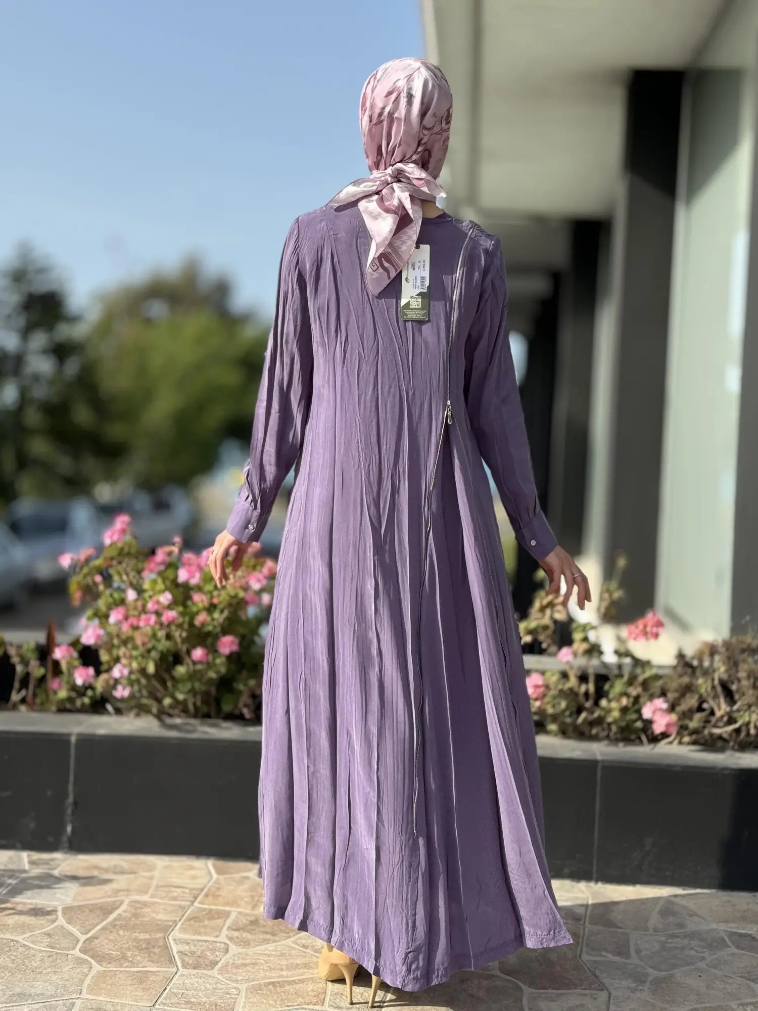 Misswhence Fermuarlı İpek Elbise 35800