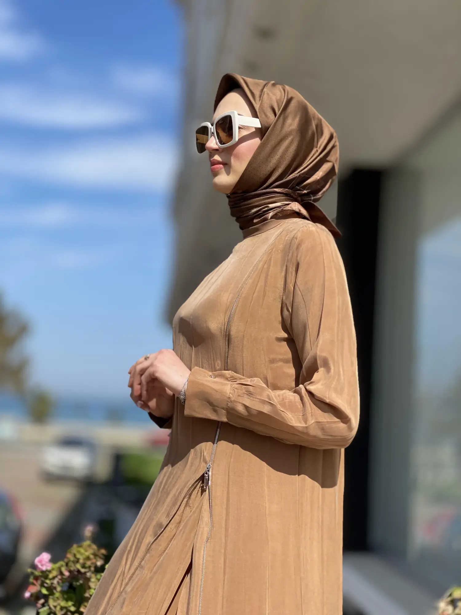 Misswhence Fermuarlı İpek Elbise 35800