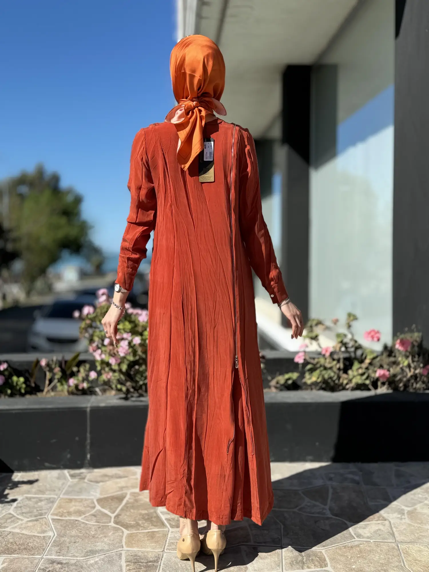 Misswhence Fermuarlı İpek Elbise 35800