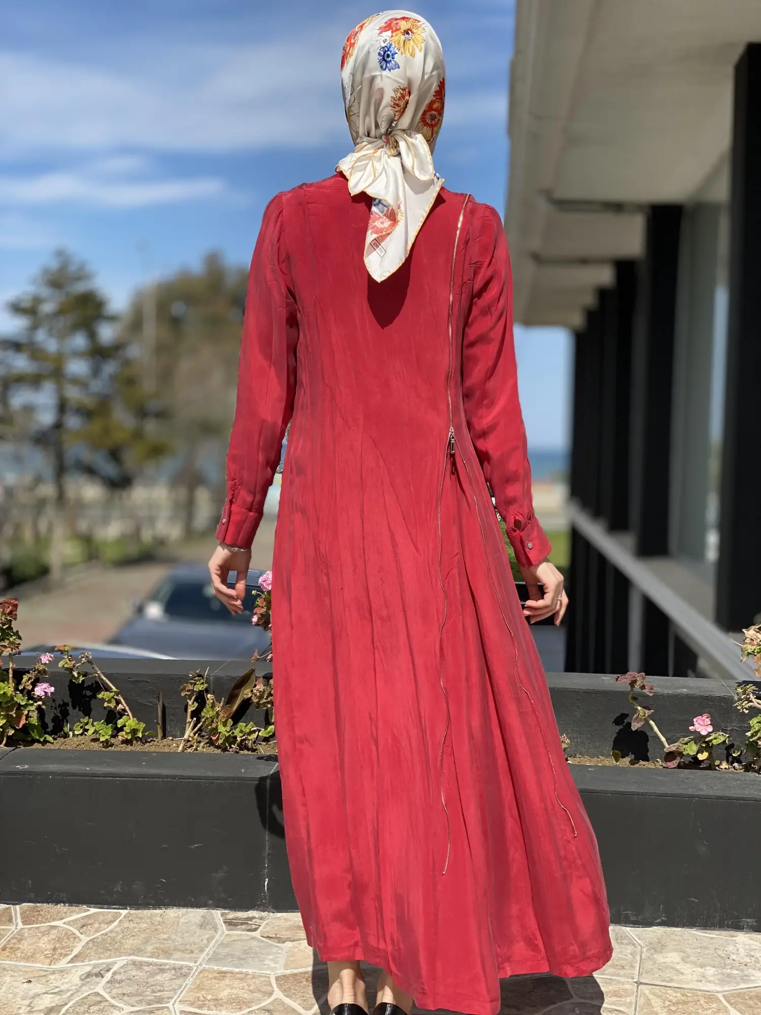 Misswhence Fermuarlı İpek Elbise 35800