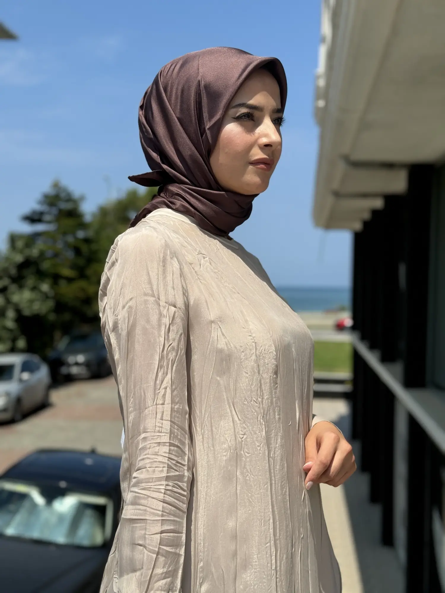 Misswhence Fermuarlı İpek Elbise 35800