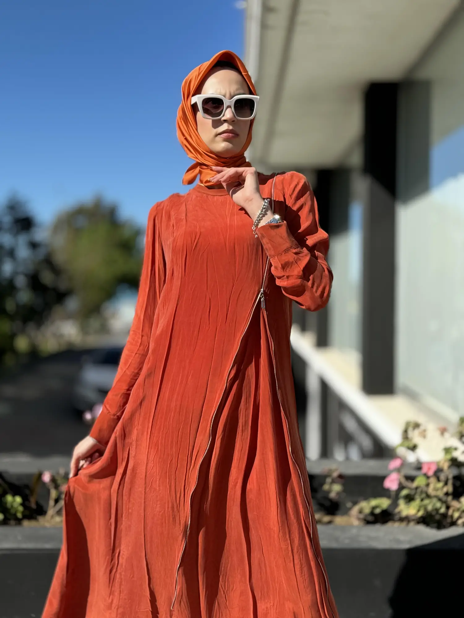 Misswhence Fermuarlı İpek Elbise 35800