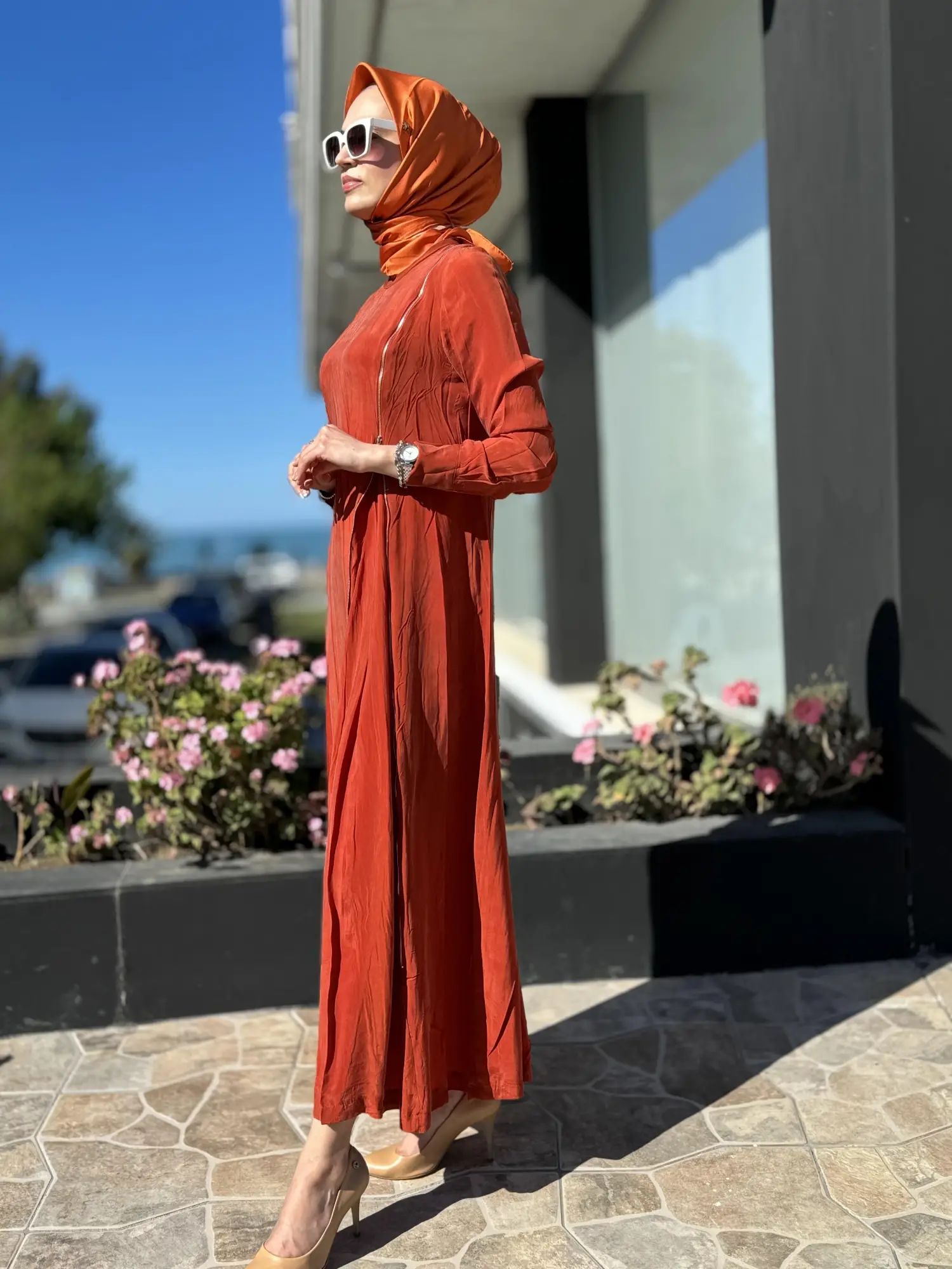 Misswhence Fermuarlı İpek Elbise 35800