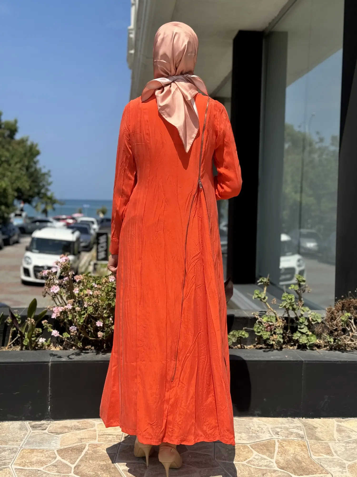 Misswhence Fermuarlı İpek Elbise 35800