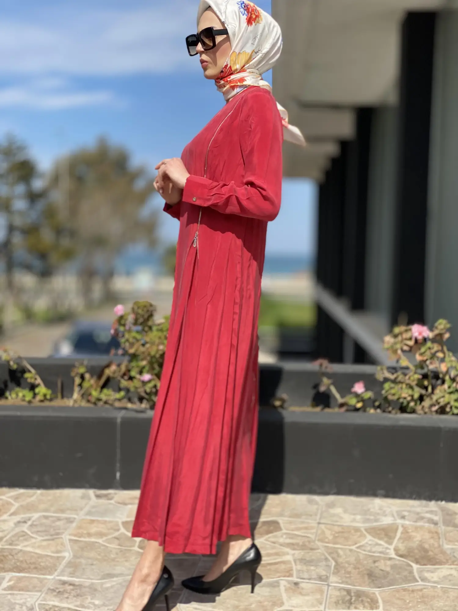 Misswhence Fermuarlı İpek Elbise 35800