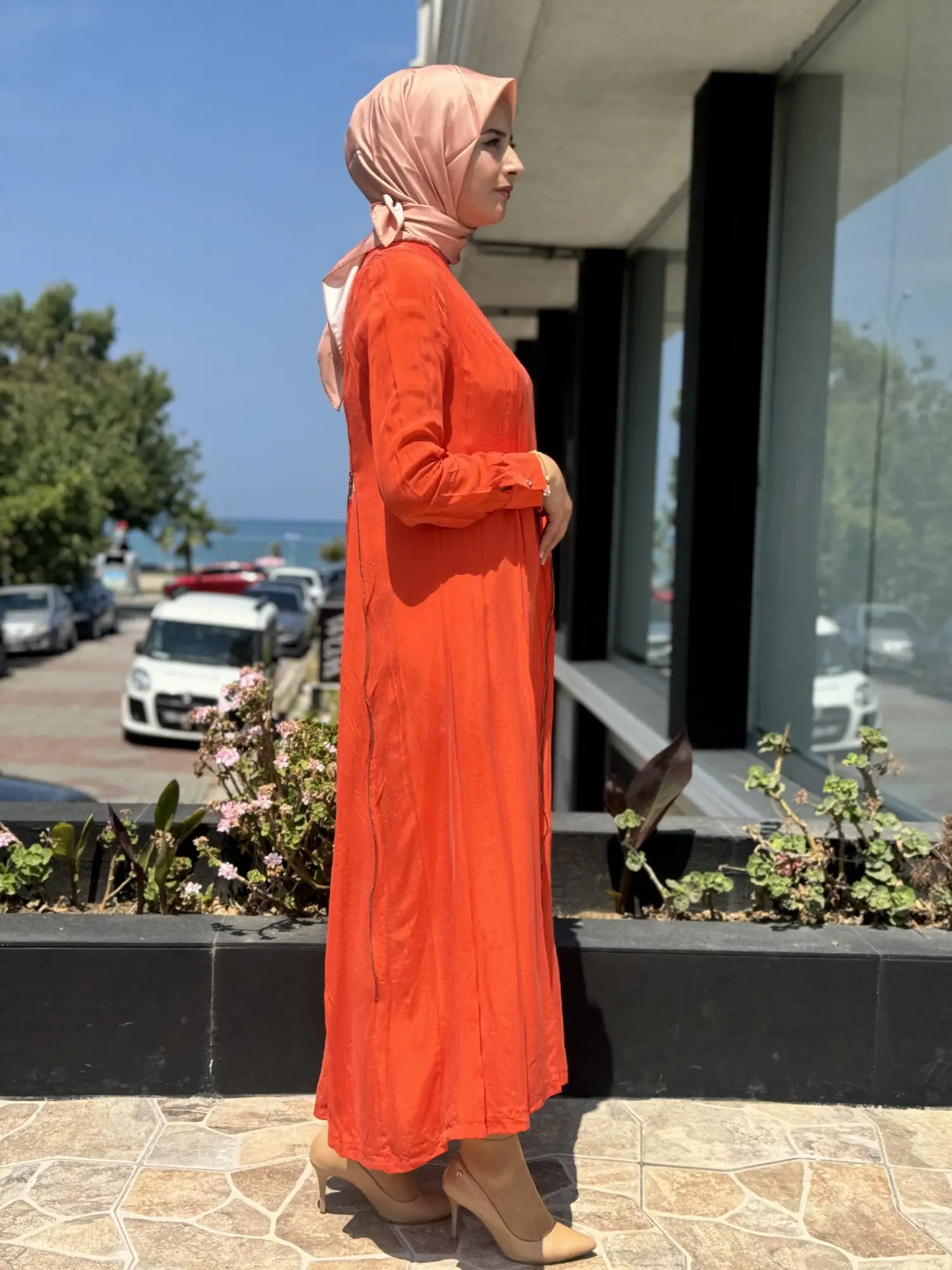 Misswhence Fermuarlı İpek Elbise 35800