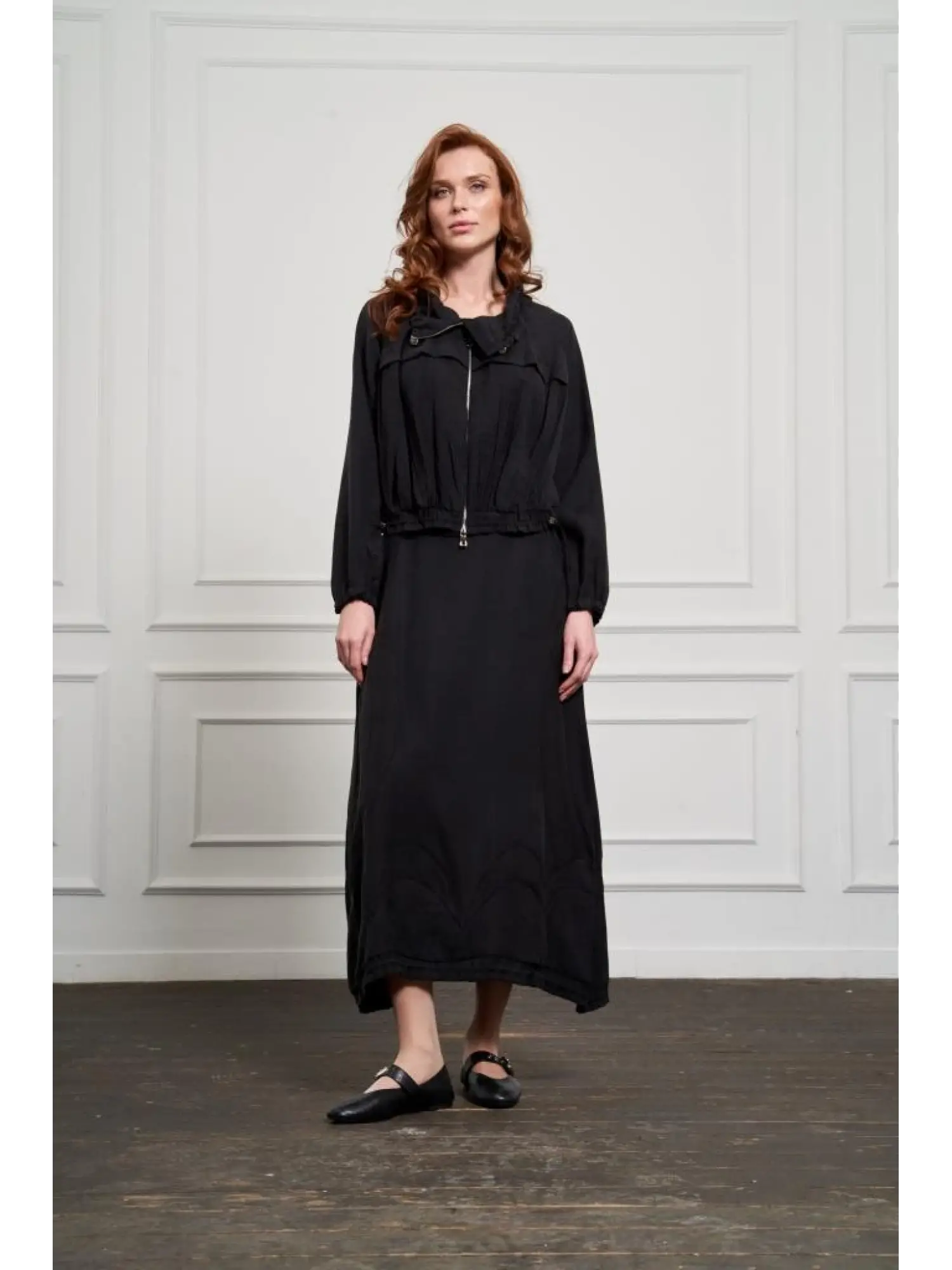 Misswhence Fermuarlı İpek Keten Ceket Etek Takım 37200