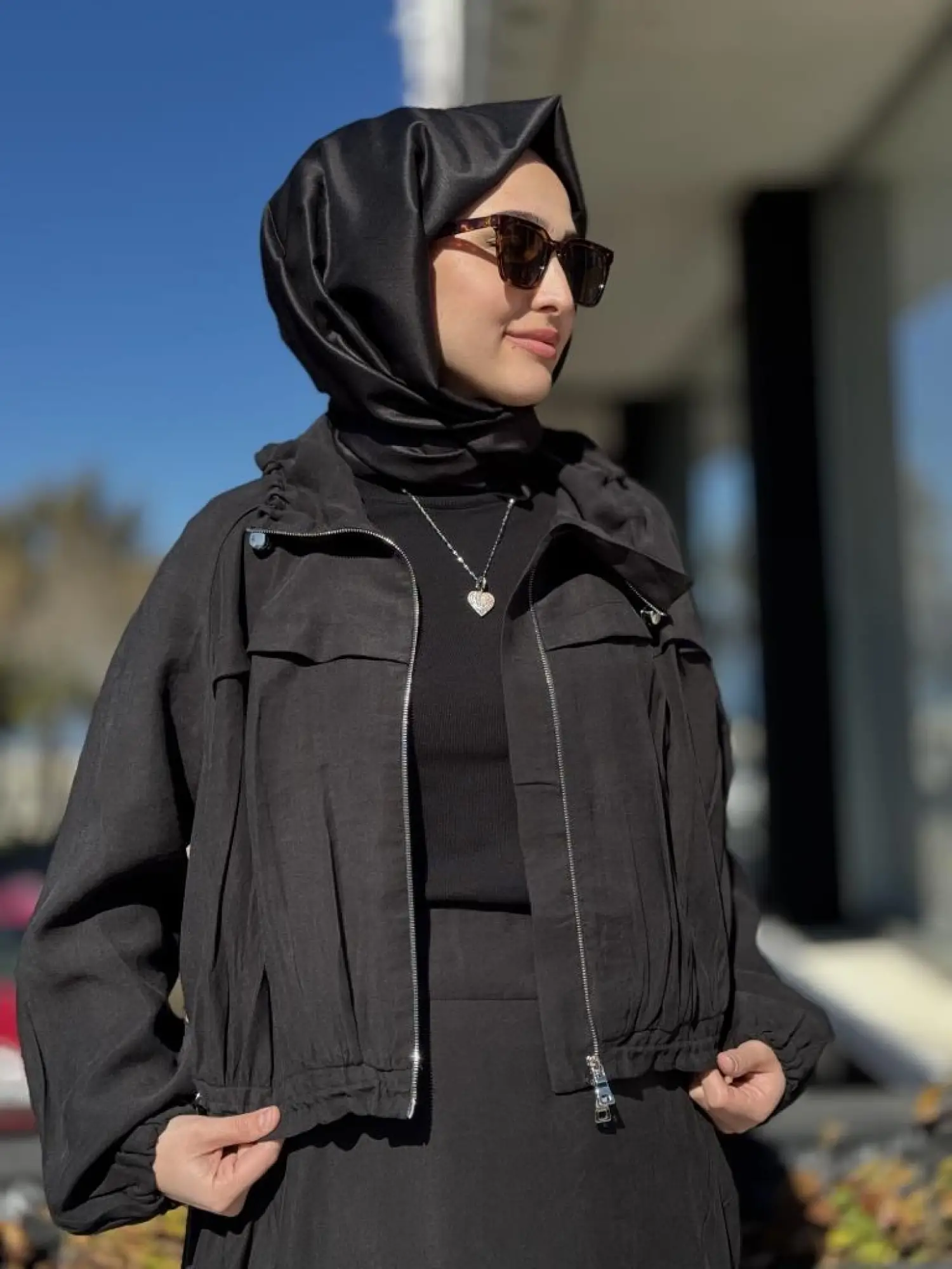 Misswhence Fermuarlı İpek Keten Ceket Etek Takım 37200