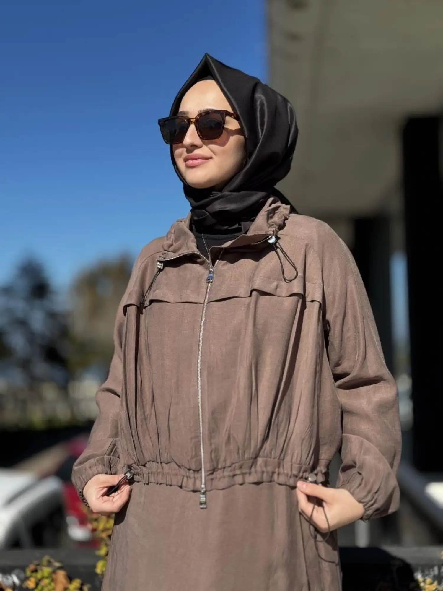 Misswhence Fermuarlı İpek Keten Ceket Etek Takım 37200