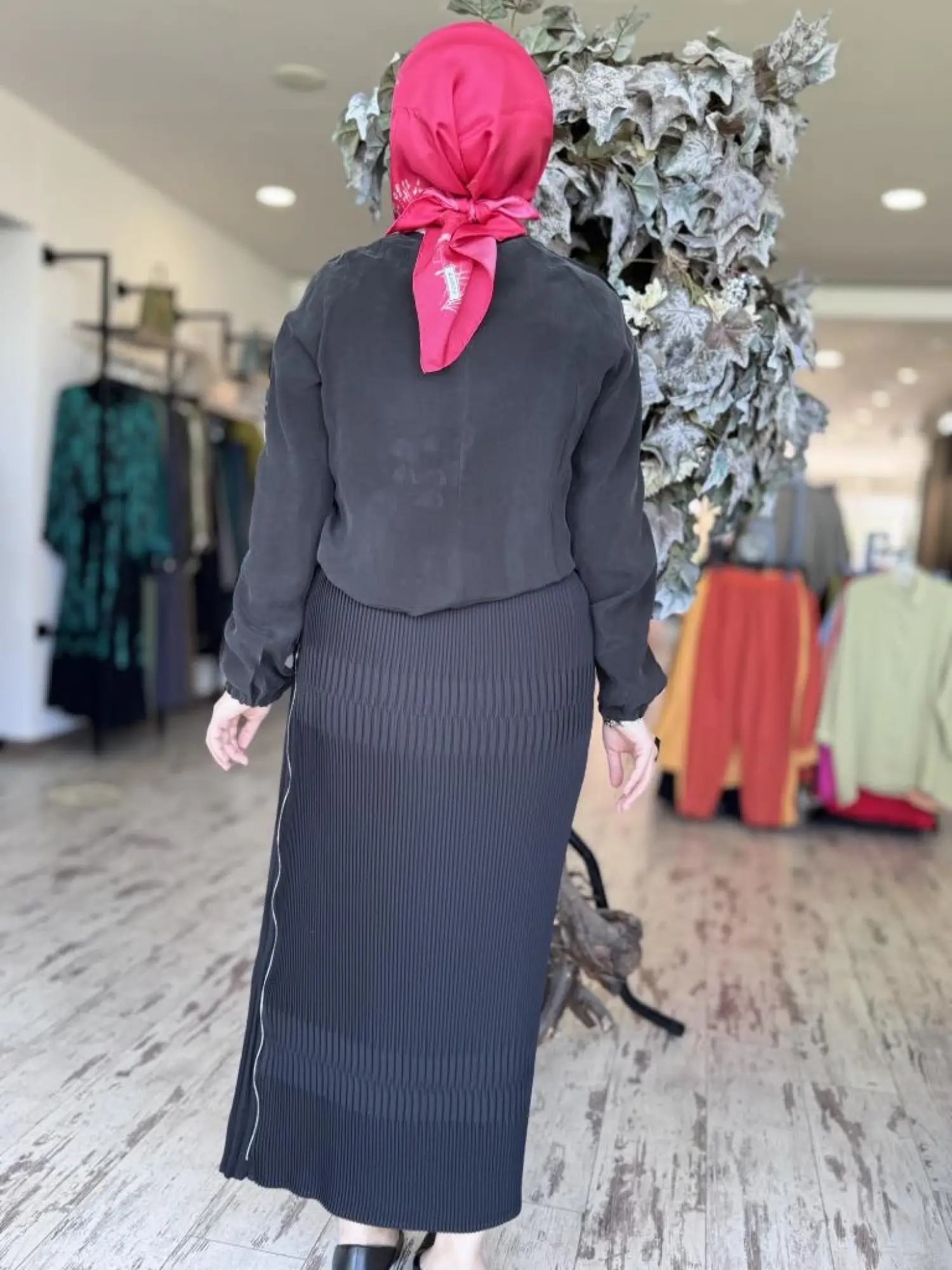 Misswhence Fermuarlı Pliseli Etek 37921