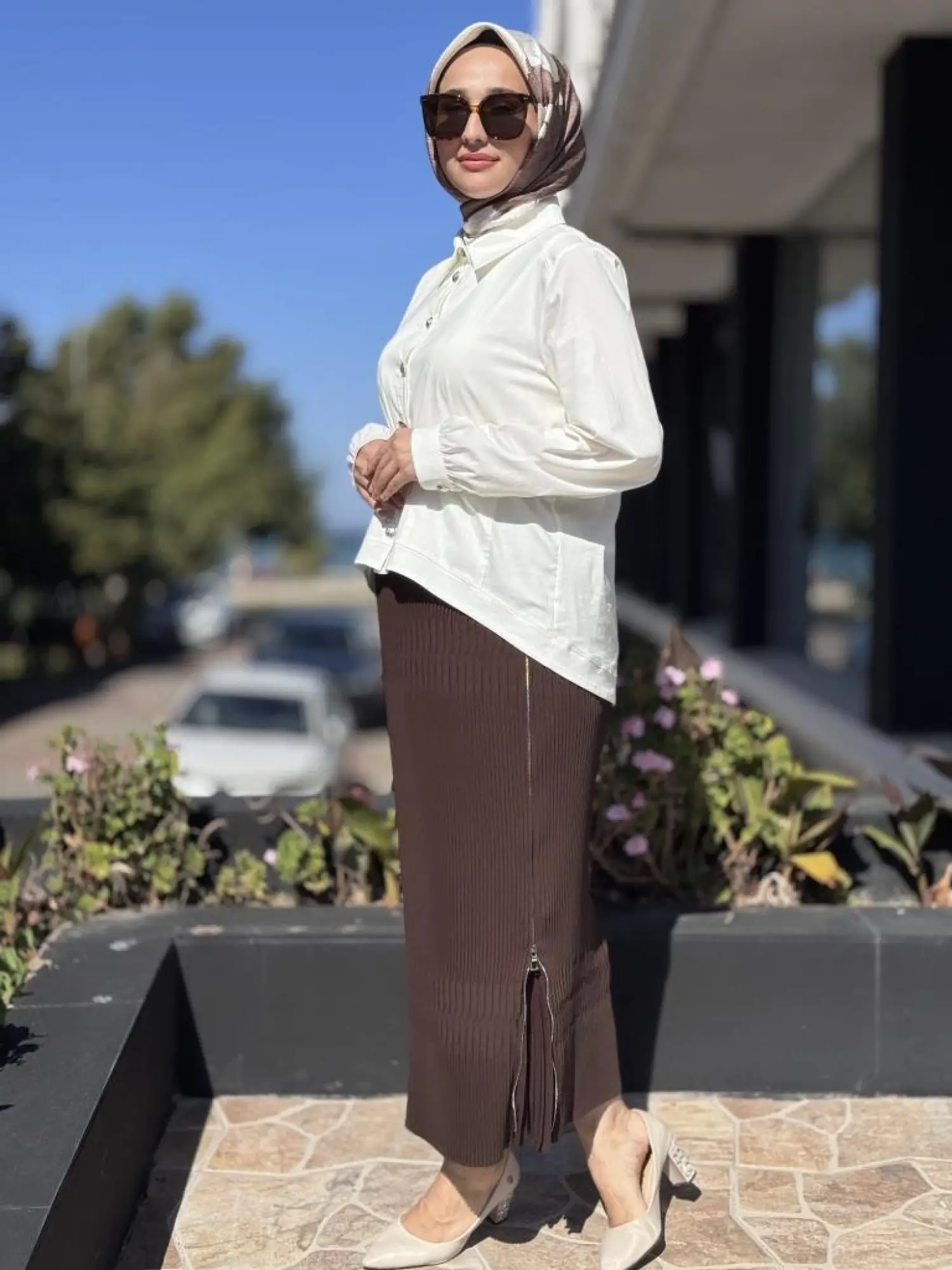 Misswhence Fermuarlı Pliseli Etek 38921