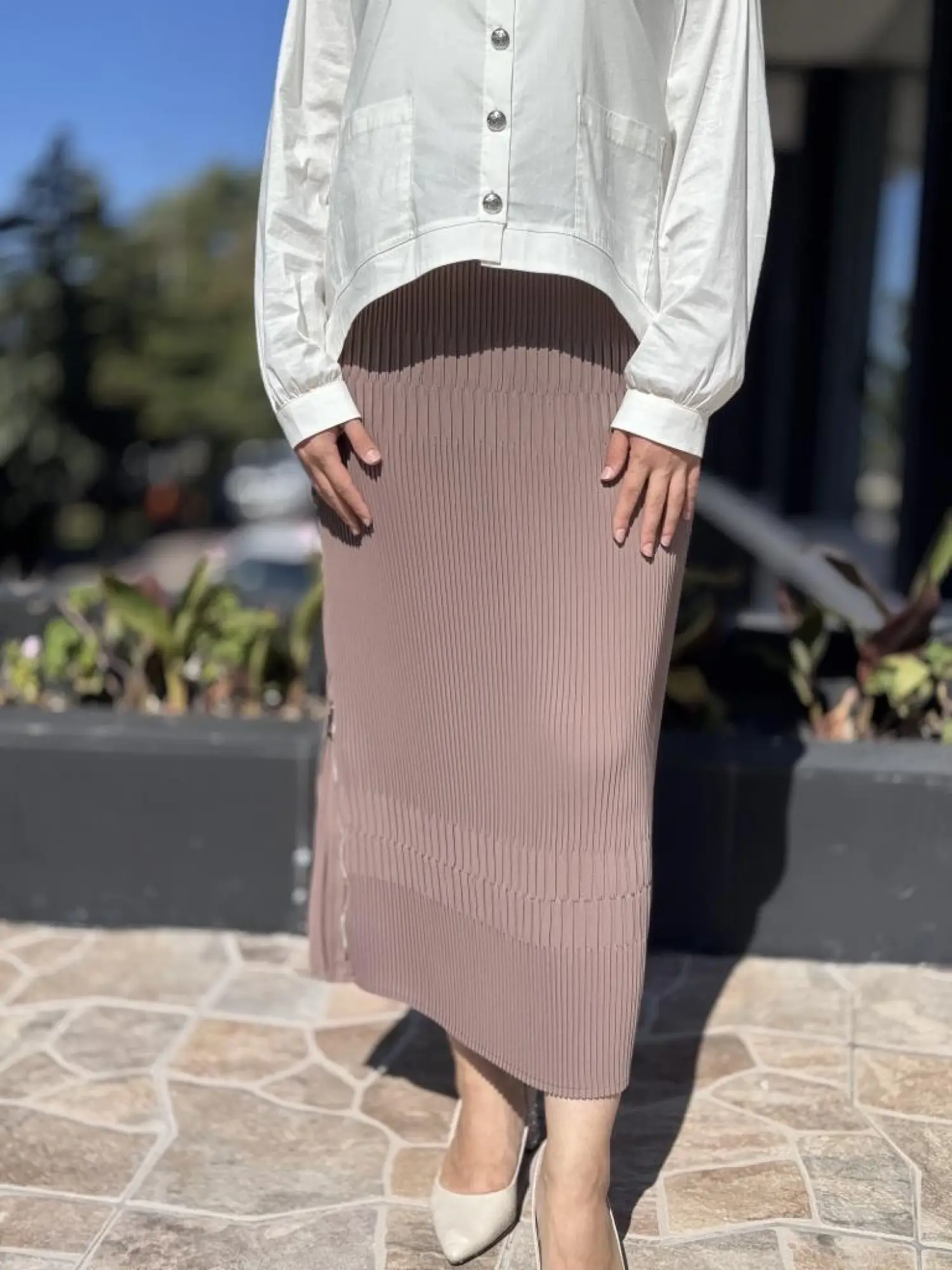 Misswhence Fermuarlı Pliseli Etek 38921