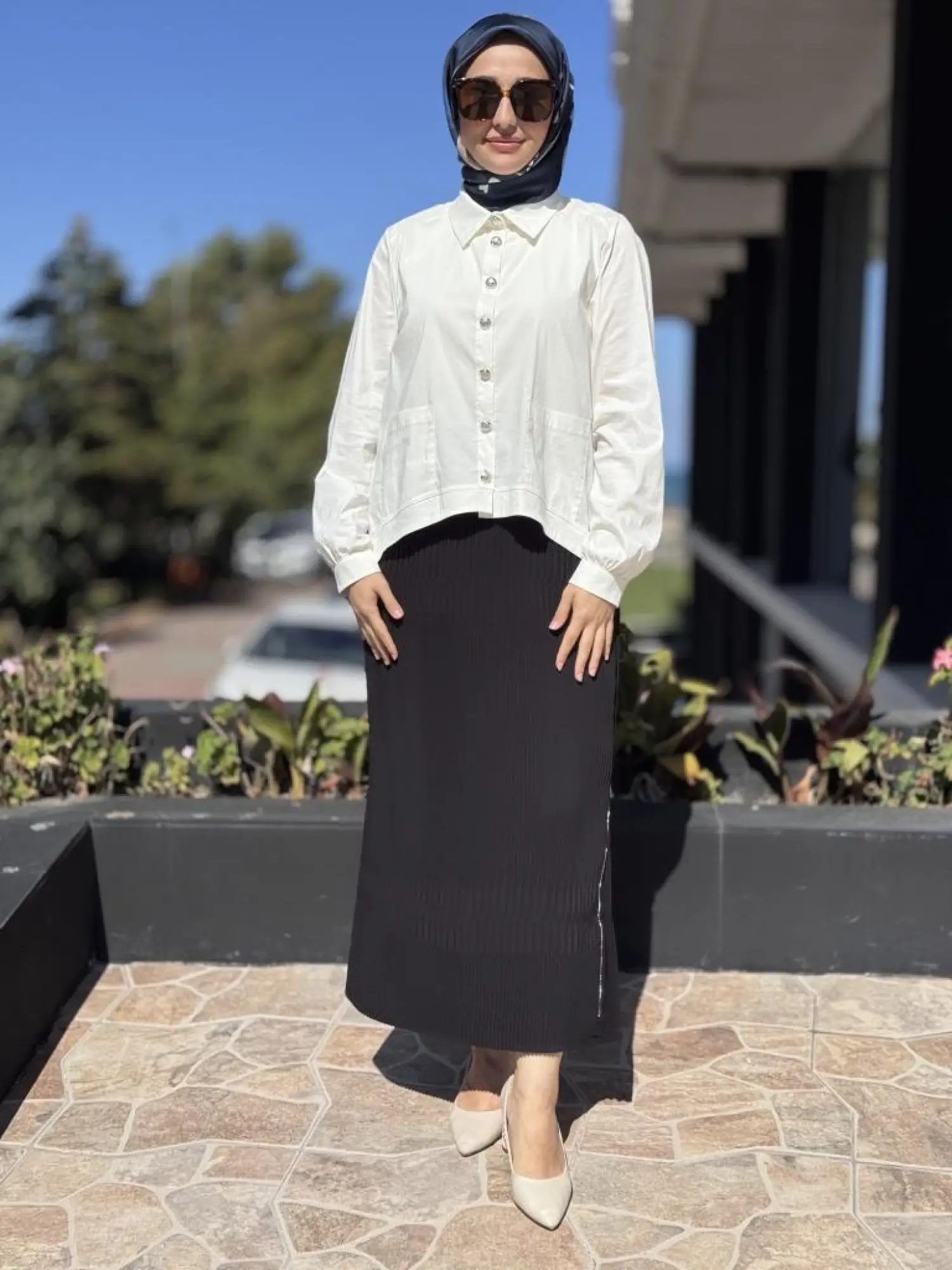 Misswhence Fermuarlı Pliseli Etek 38921