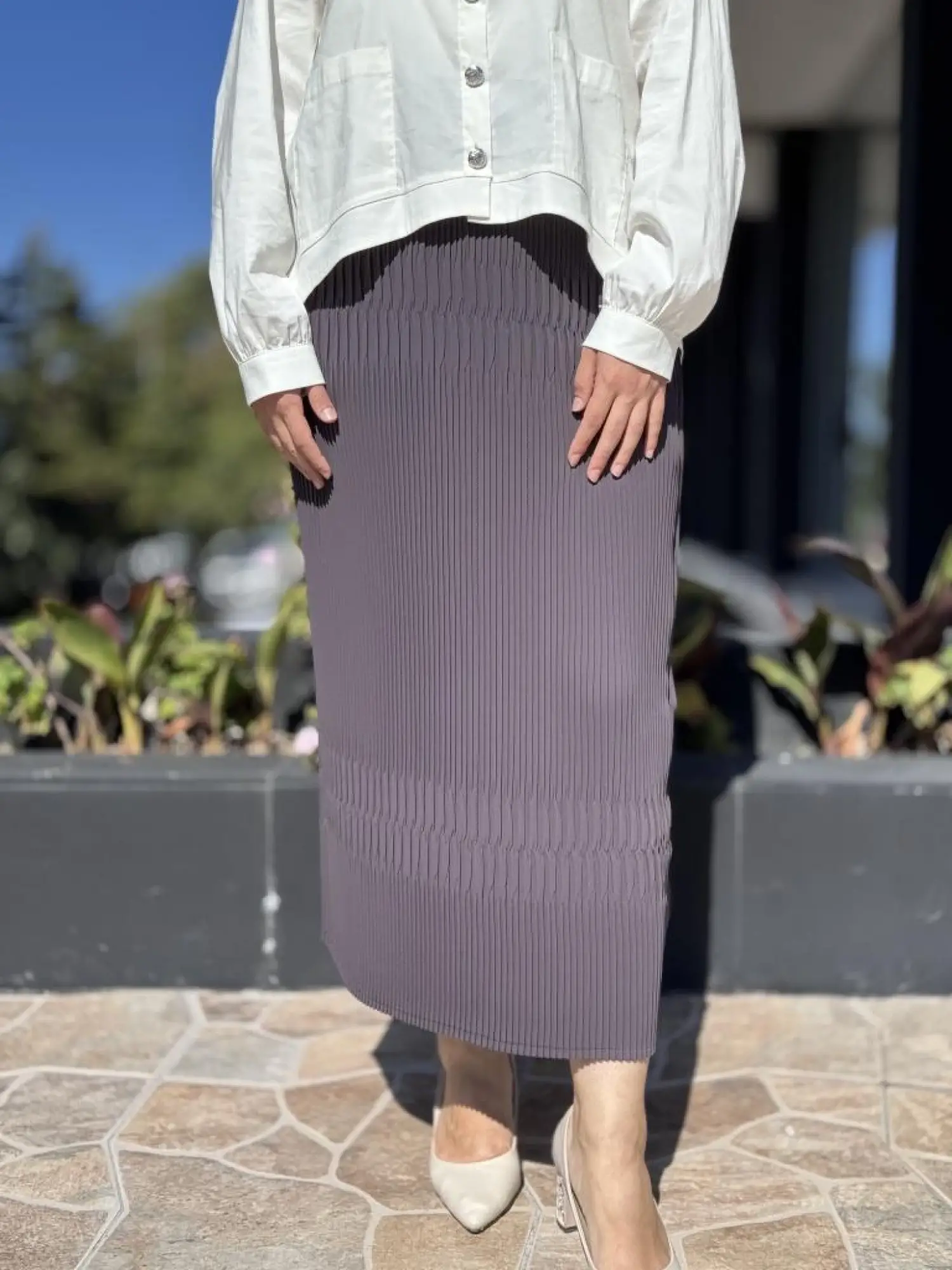 Misswhence Fermuarlı Pliseli Etek 38921