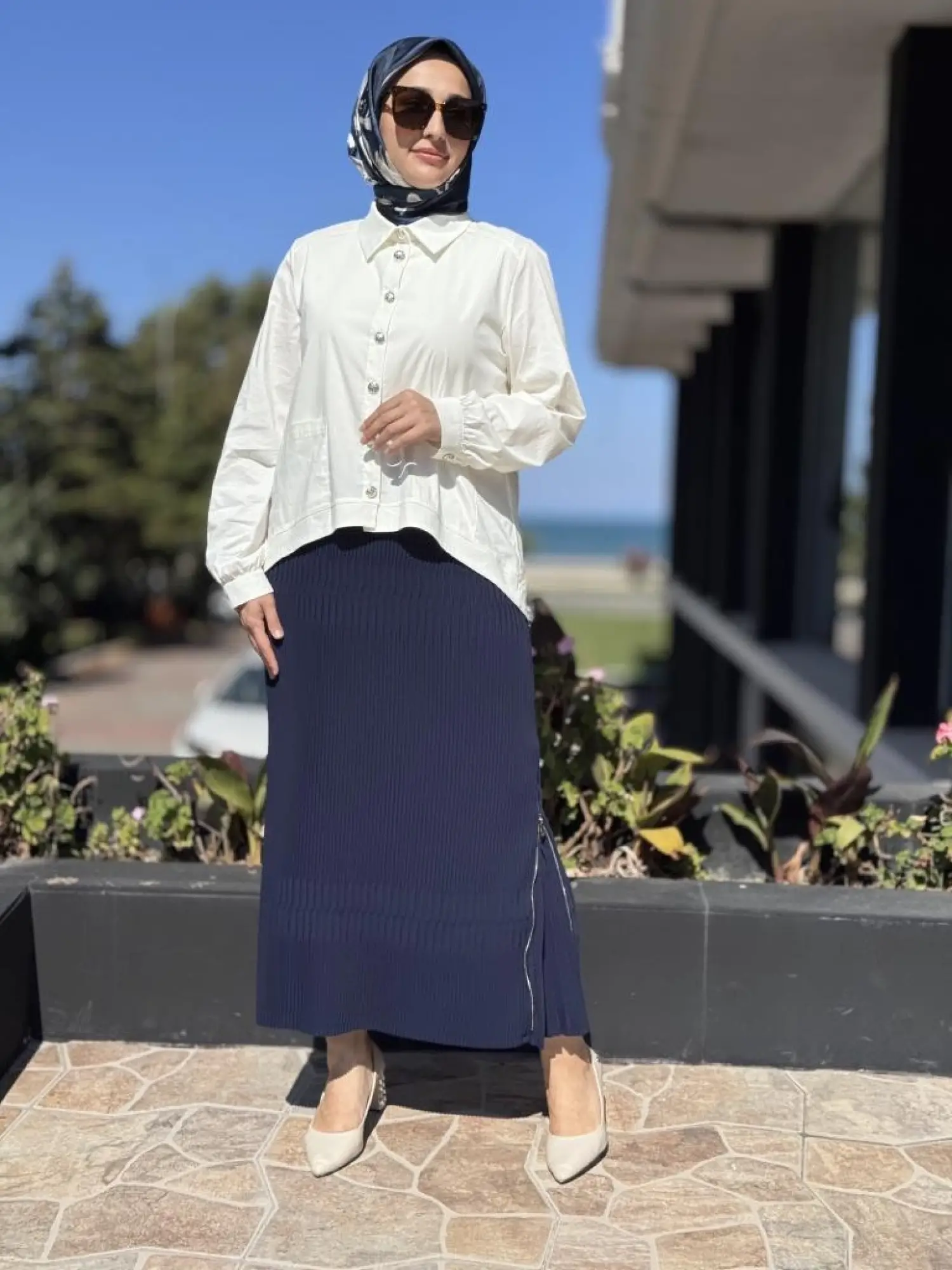 Misswhence Fermuarlı Pliseli Etek 38921