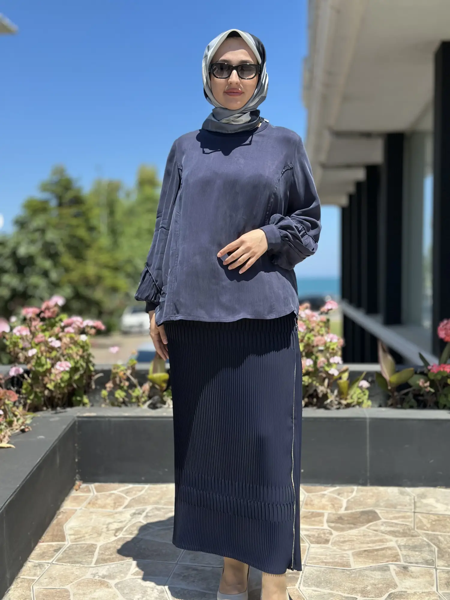 Misswhence Fermuarlı Pliseli Etek 39921