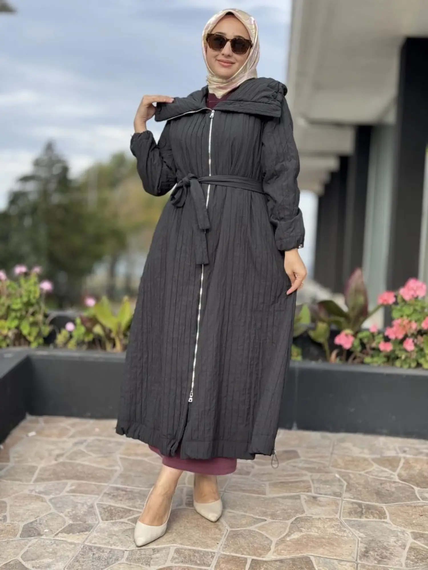 Misswhence Fermuarlı Tafta Pardesü 38508