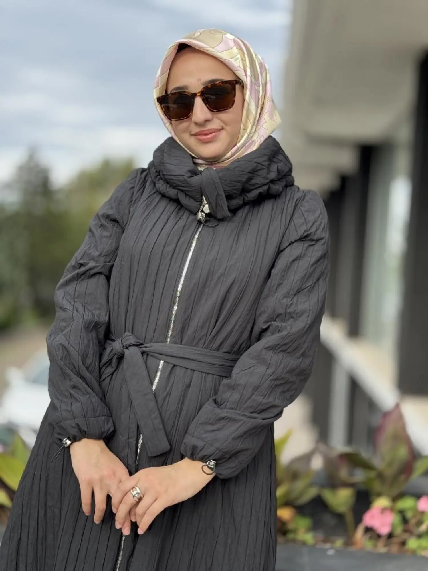 Misswhence Fermuarlı Tafta Pardesü 38508