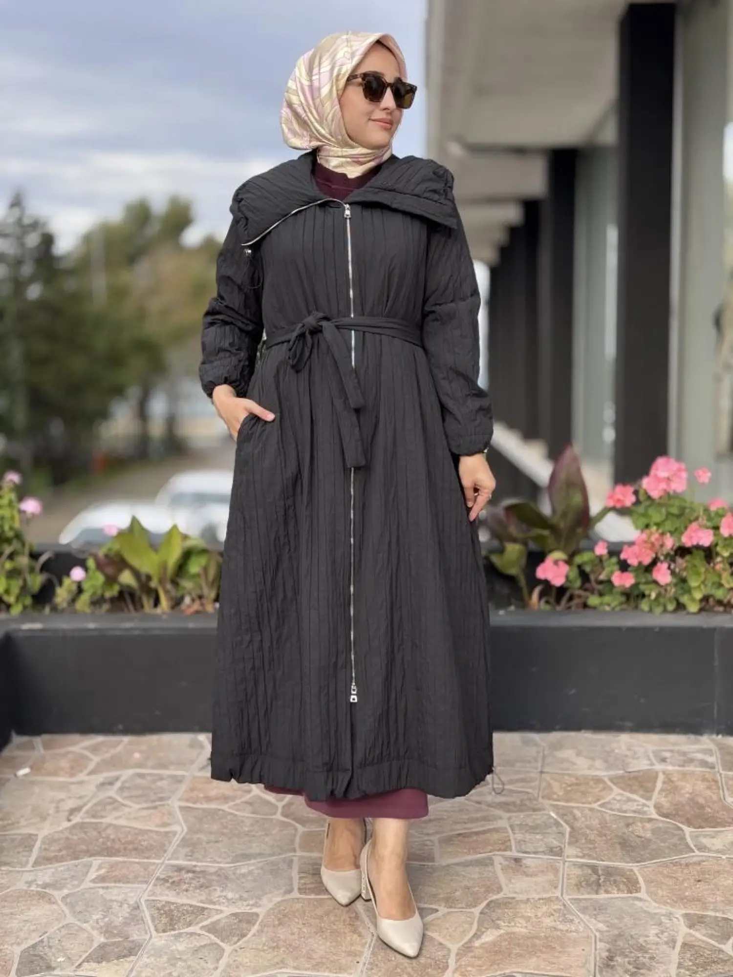 Misswhence Fermuarlı Tafta Pardesü 38508