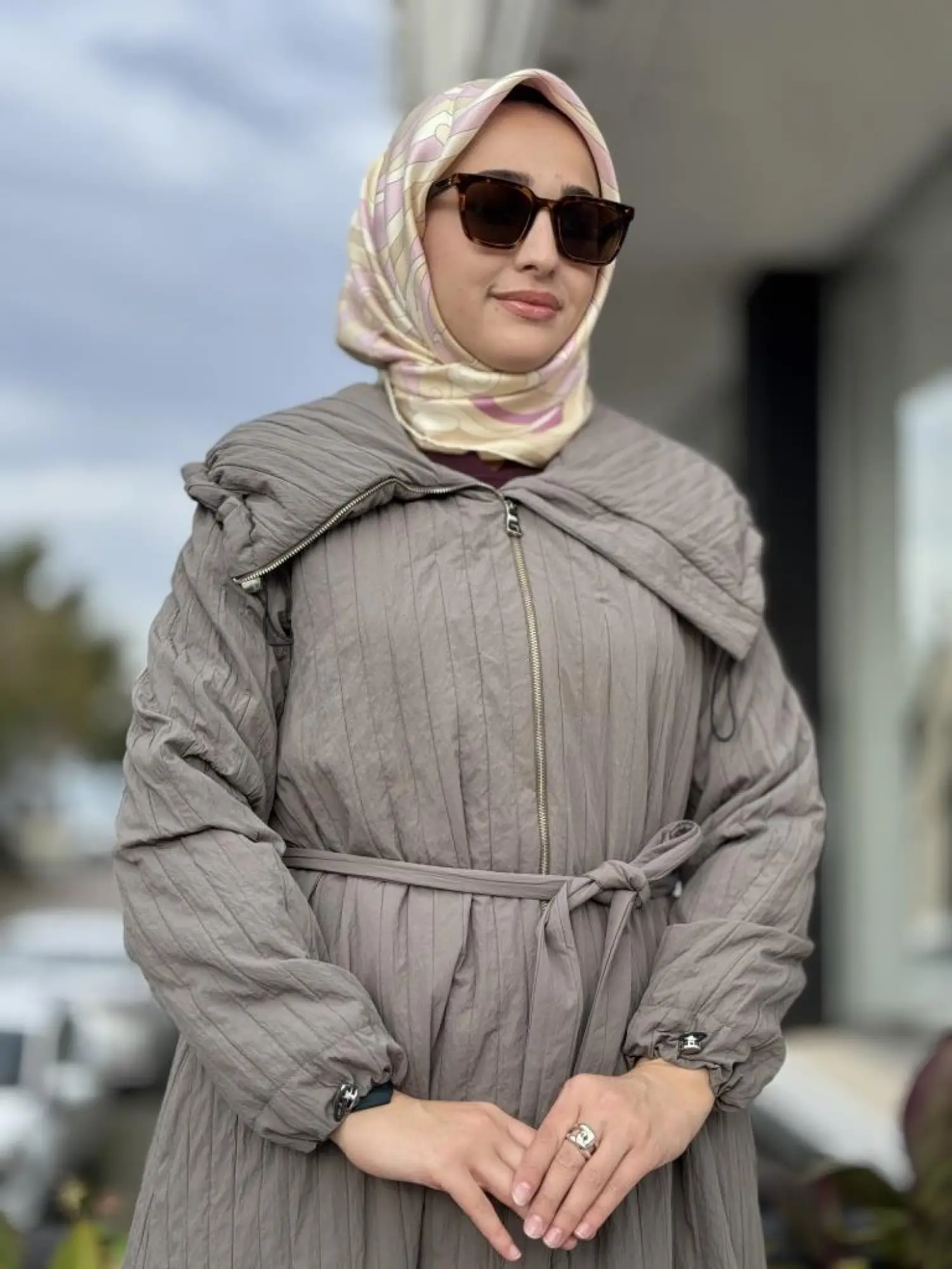 Misswhence Fermuarlı Tafta Pardesü 38508