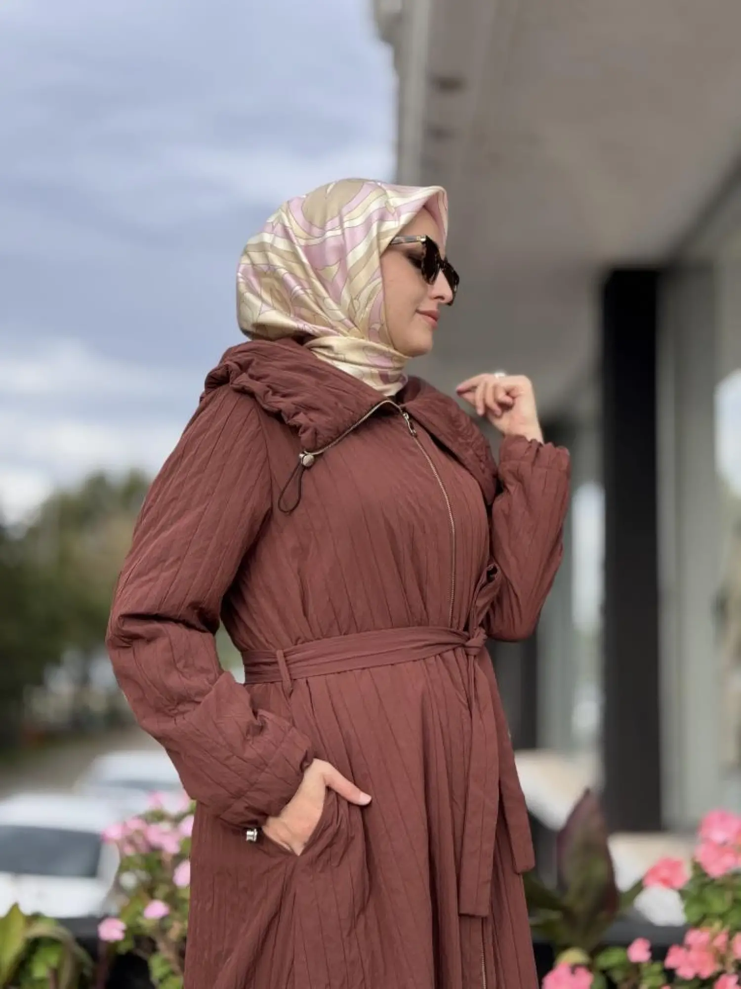 Misswhence Fermuarlı Tafta Pardesü 38508