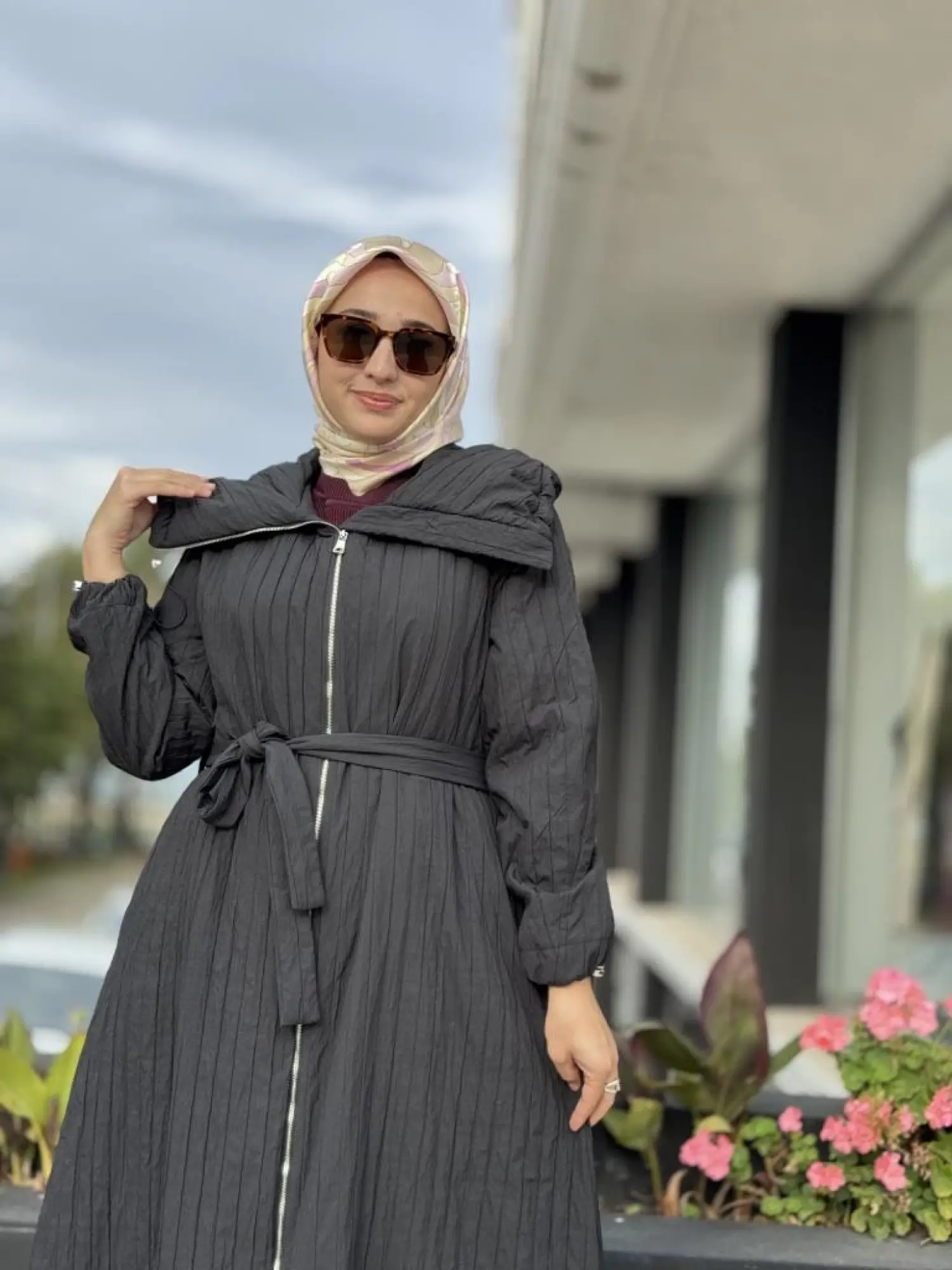 Misswhence Fermuarlı Tafta Pardesü 38508