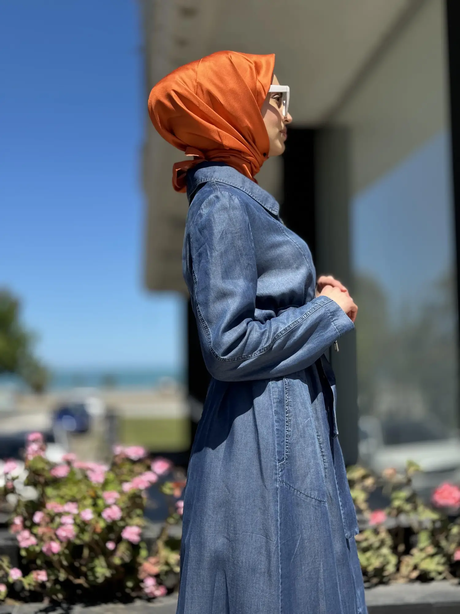 Misswhence Fermuarlı Tencel Kot Pardesü 35518