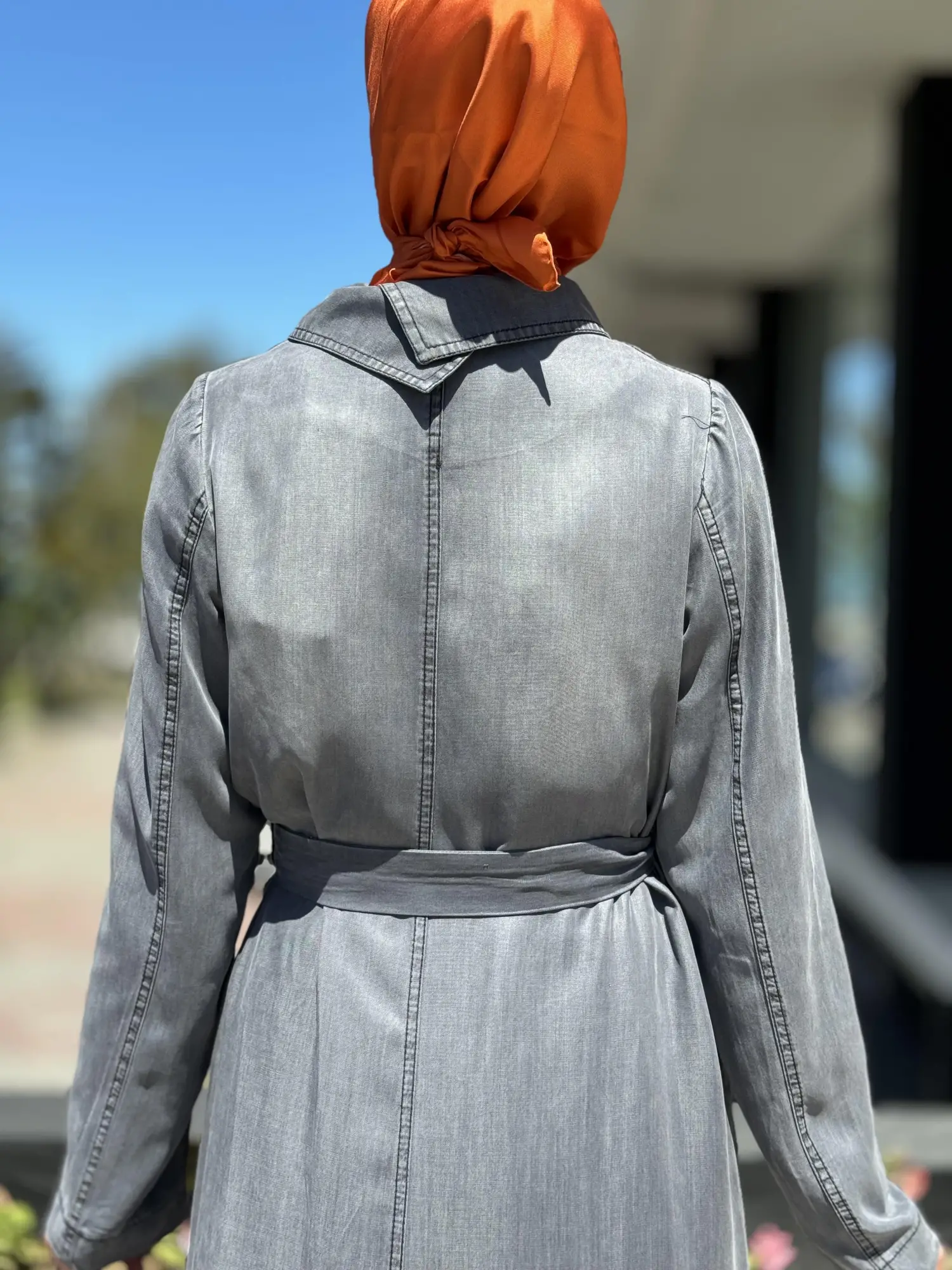 Misswhence Fermuarlı Tencel Kot Pardesü 35518