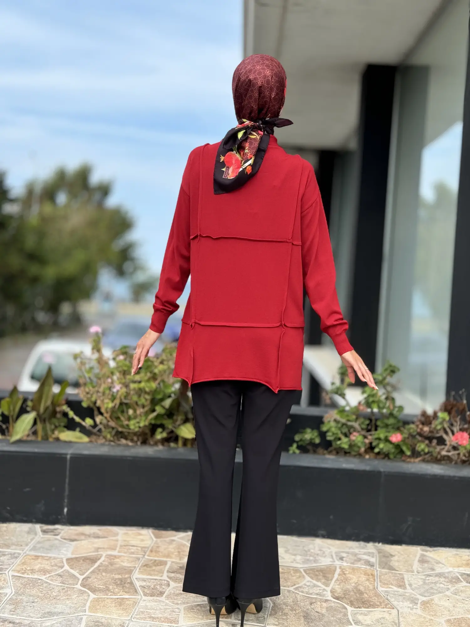 Misswhence Fermuarlı Triko Tunik 36013