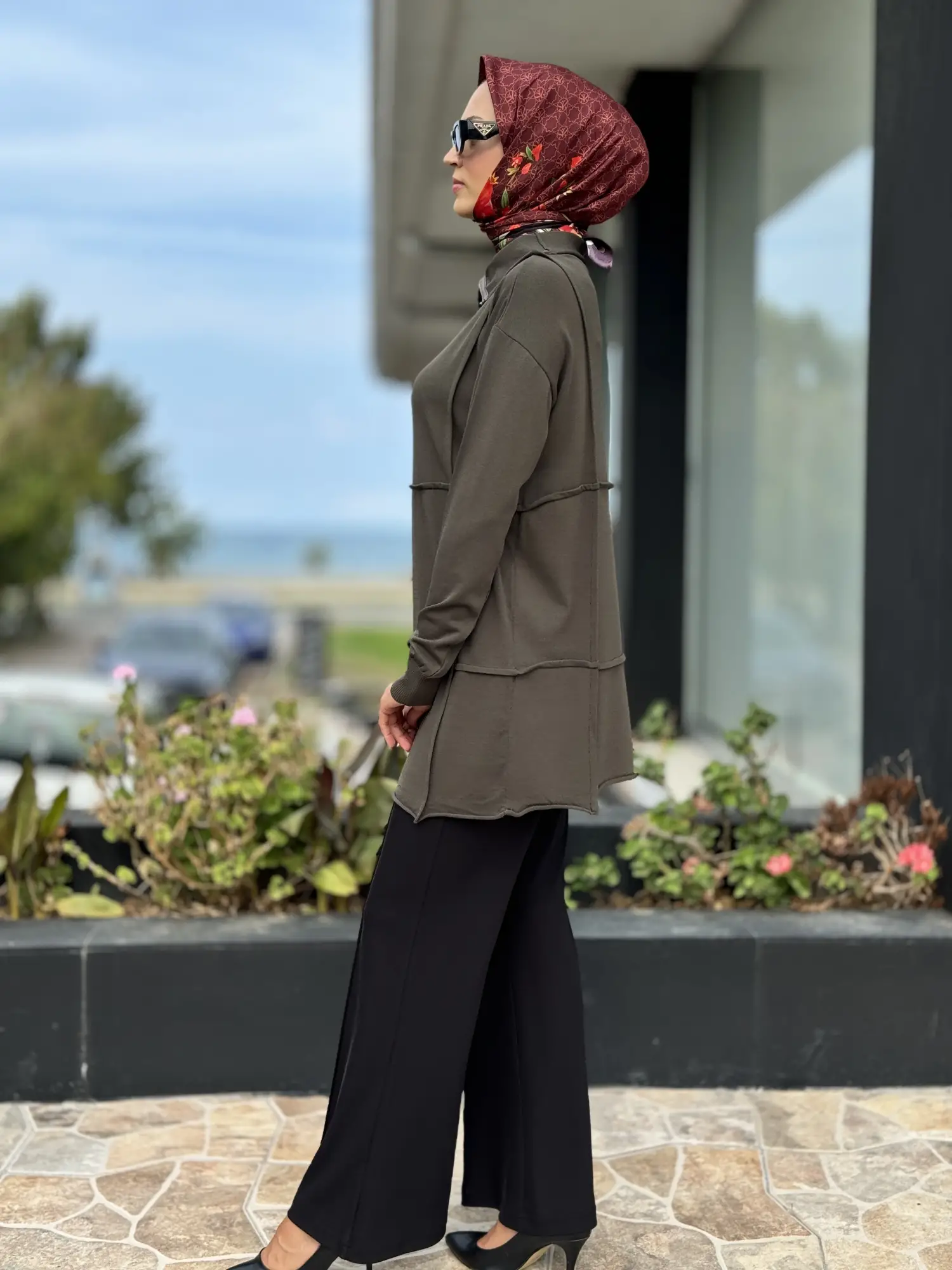 Misswhence Fermuarlı Triko Tunik 36013