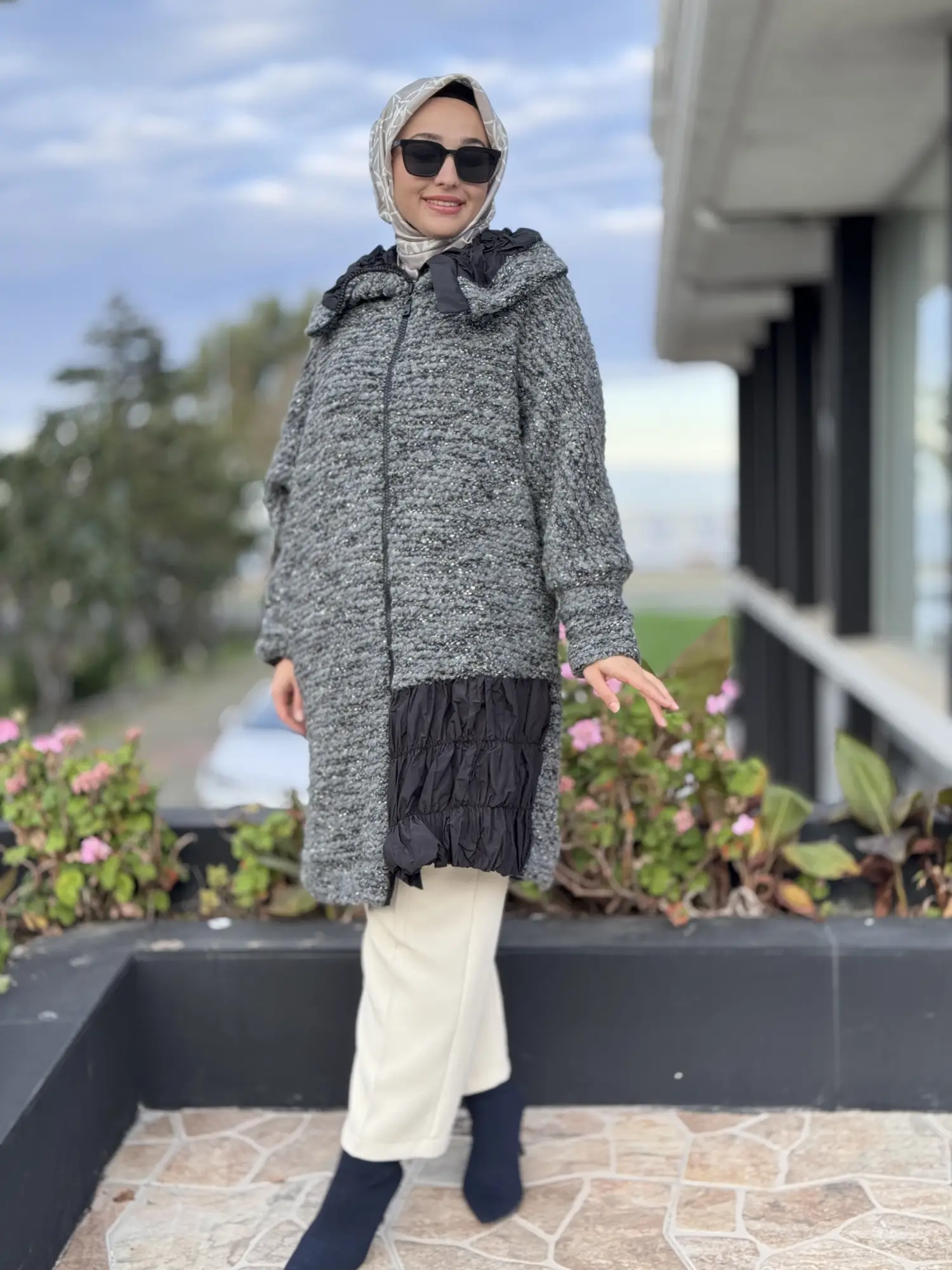 Misswhence Fermuarlı Triko Yün Kap 38422