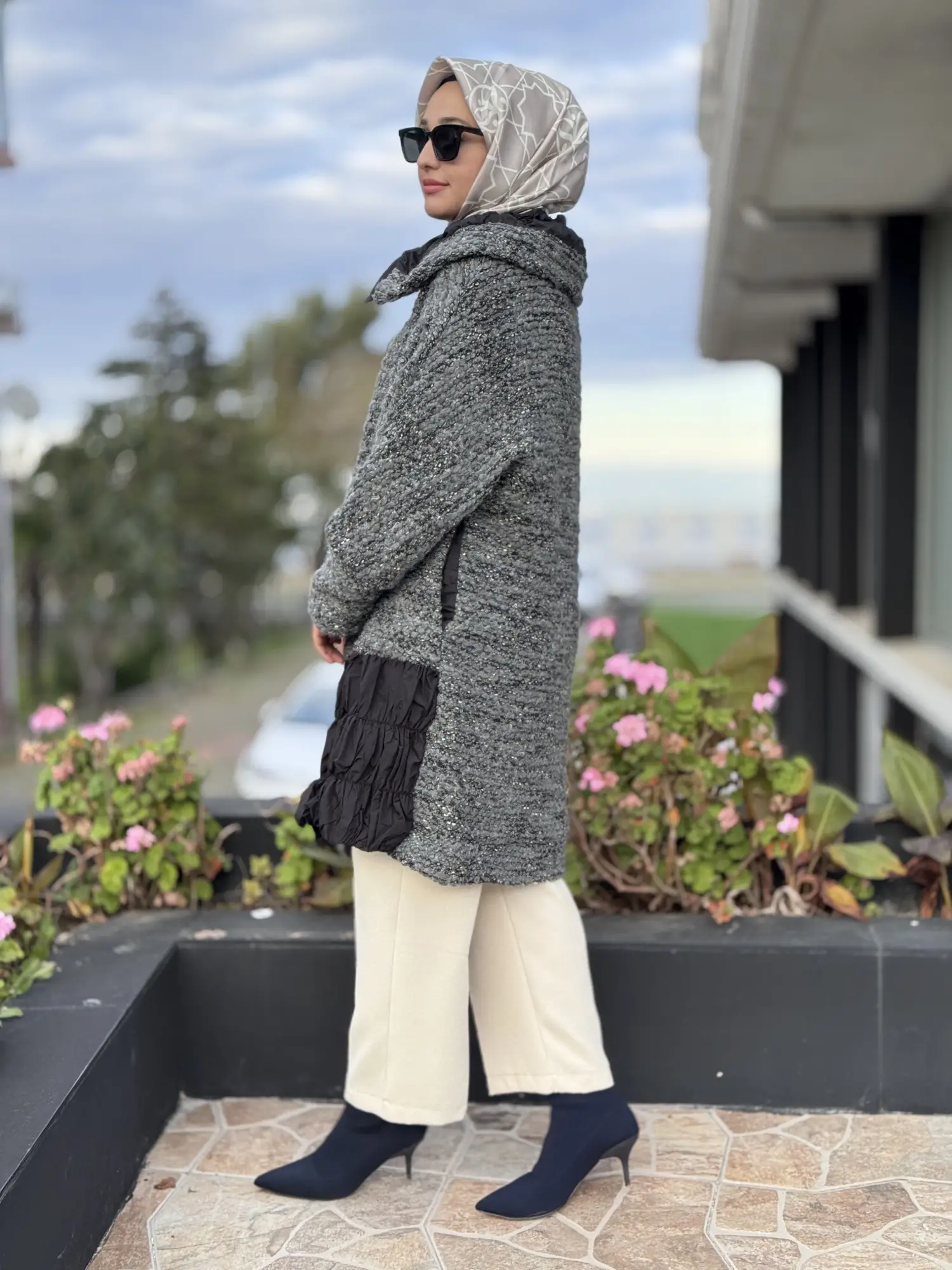 Misswhence Fermuarlı Triko Yün Kap 38422