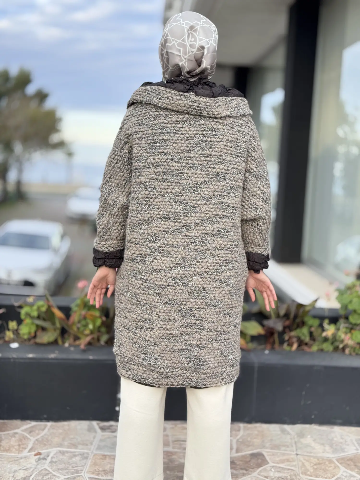 Misswhence Fermuarlı Triko Yün Kap 38422