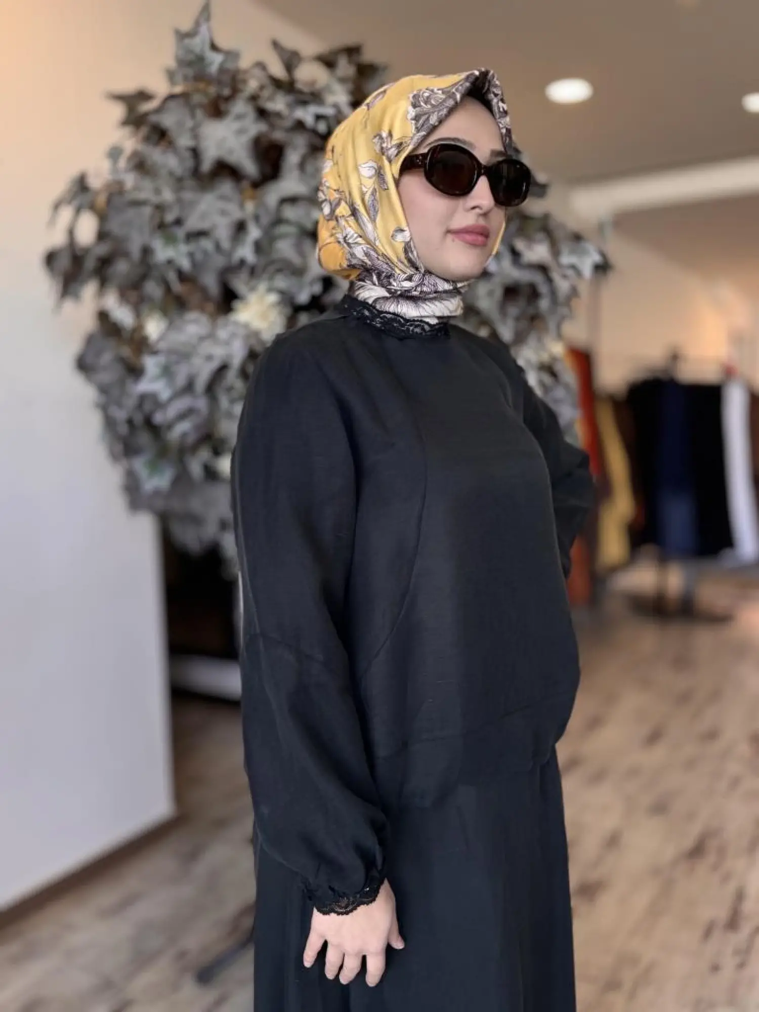 Misswhence Fistolu İpek Keten Bluz Etek Takım 37000