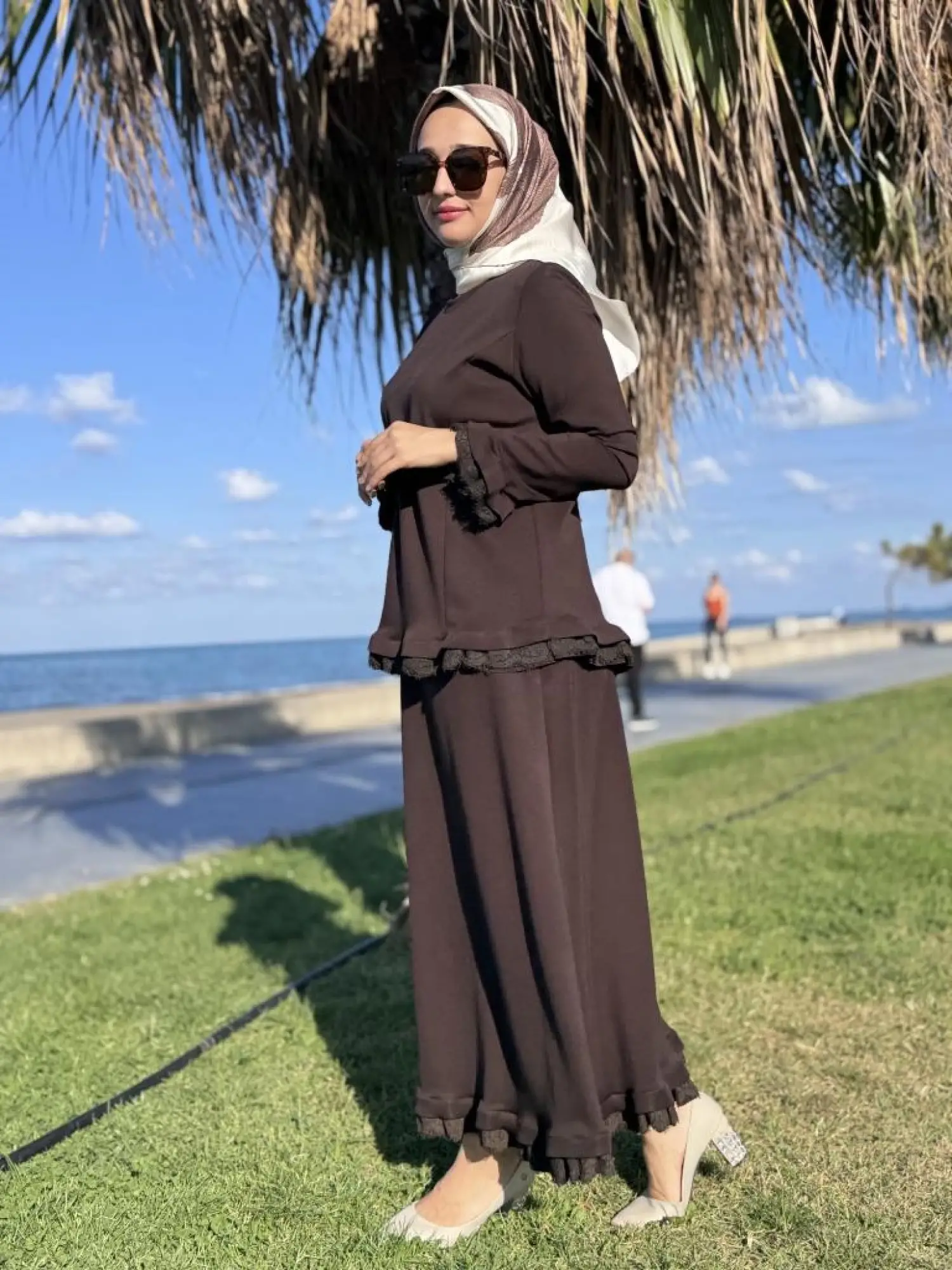 Misswhence Güpür Detaylı Etek Bluz Takım 38004