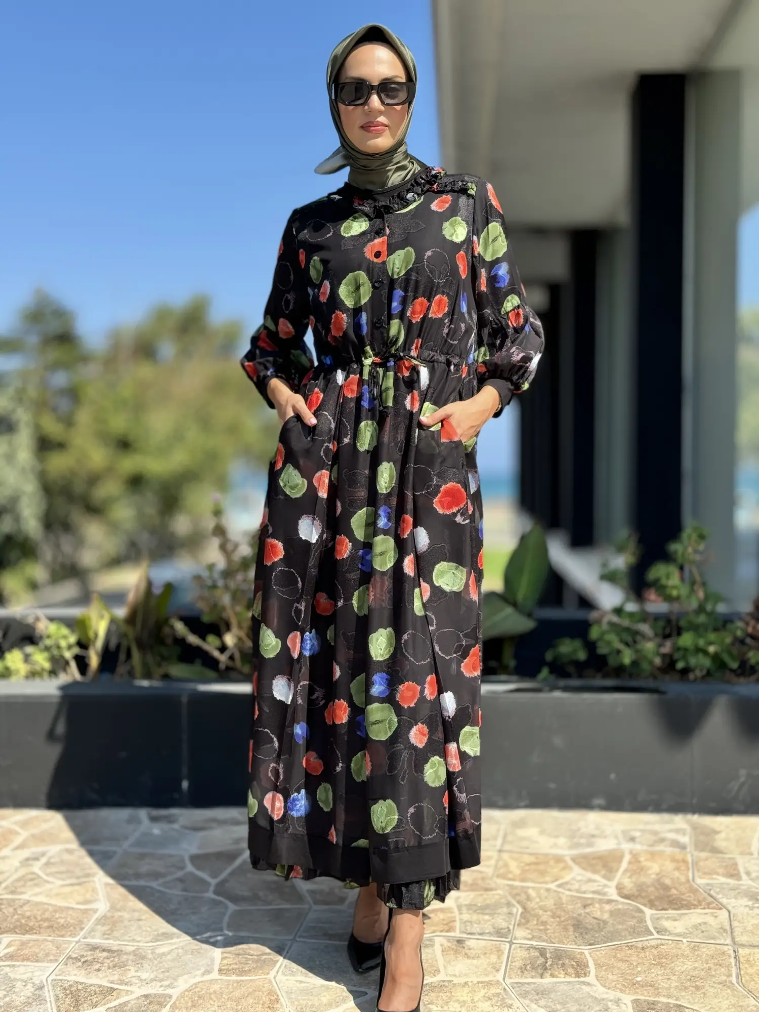 Misswhence İkili Şifon Elbise 36801-B