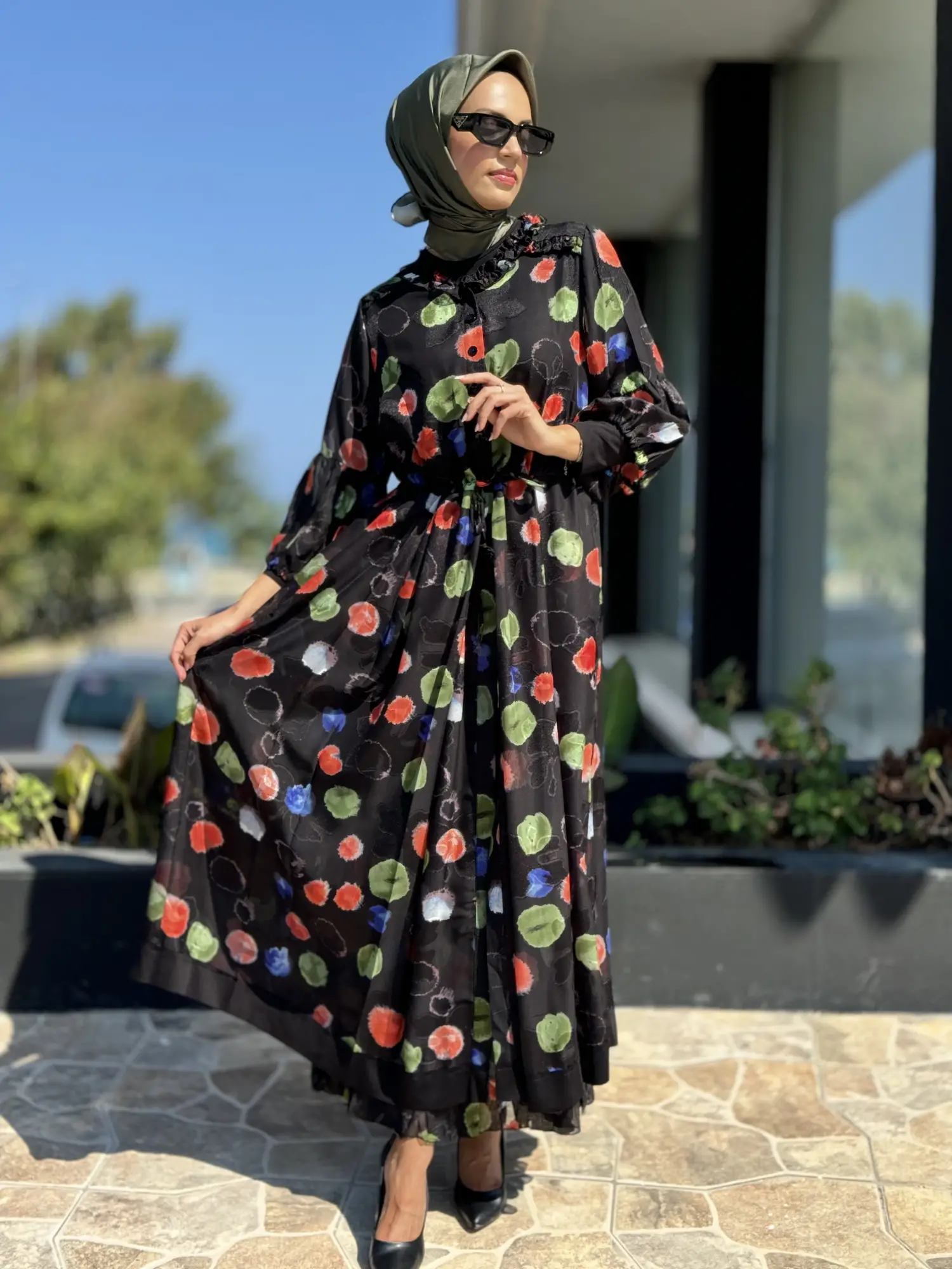 Misswhence İkili Şifon Elbise 36801-B