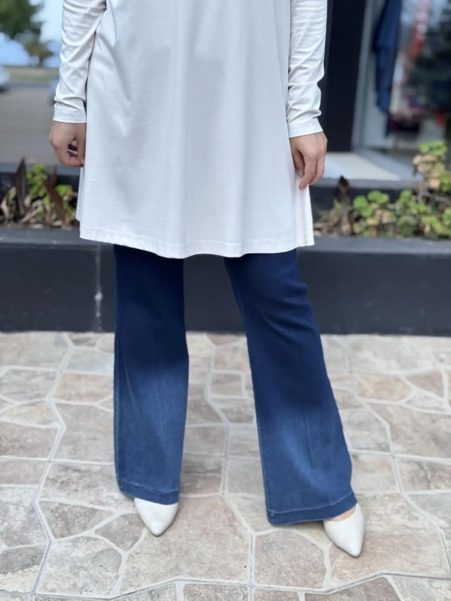 Misswhence İspanyol Paça Kot Pantolon 37119